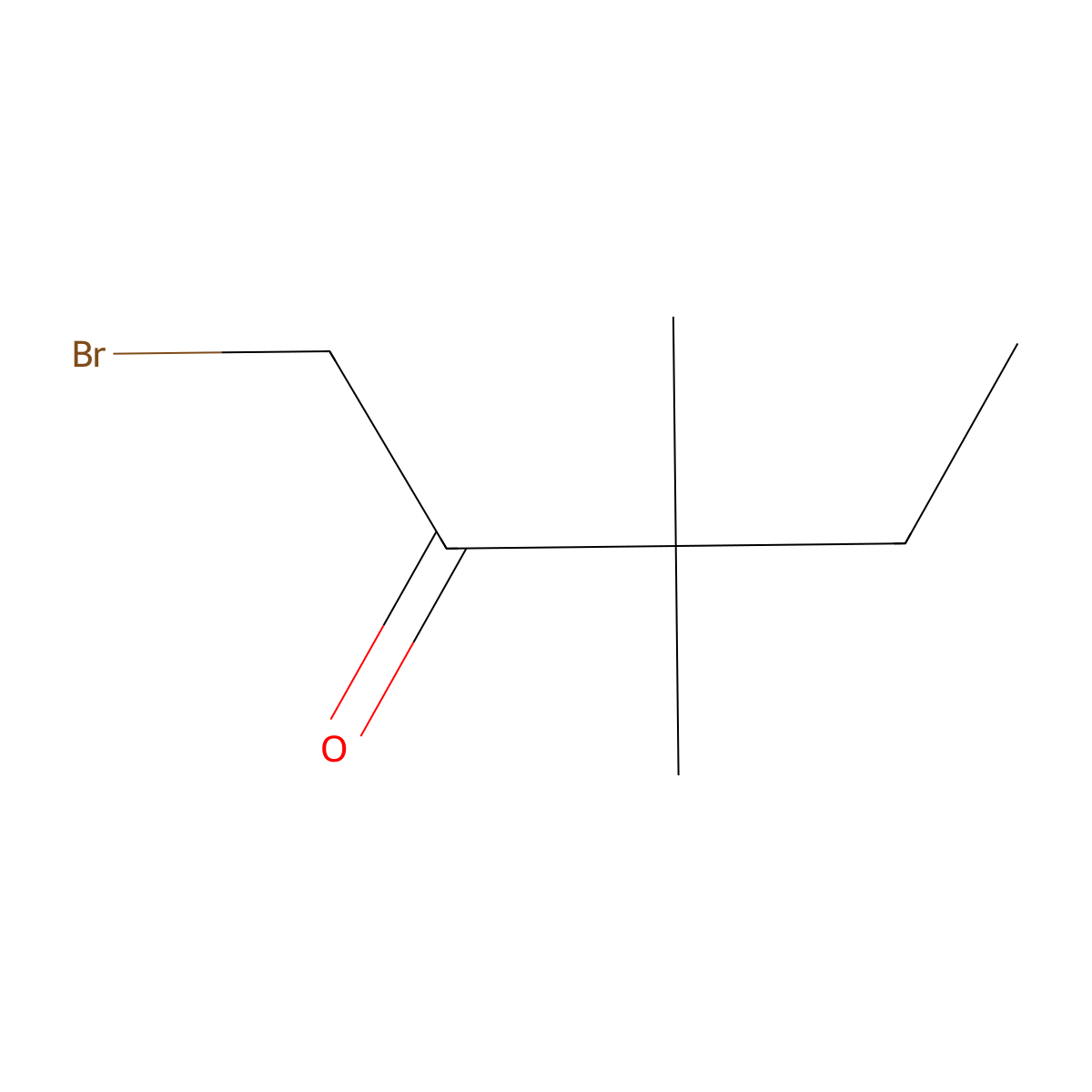 1-Bromo-3,3-dimethylpentan-2-one molecular structure, CAS 42252-80-2