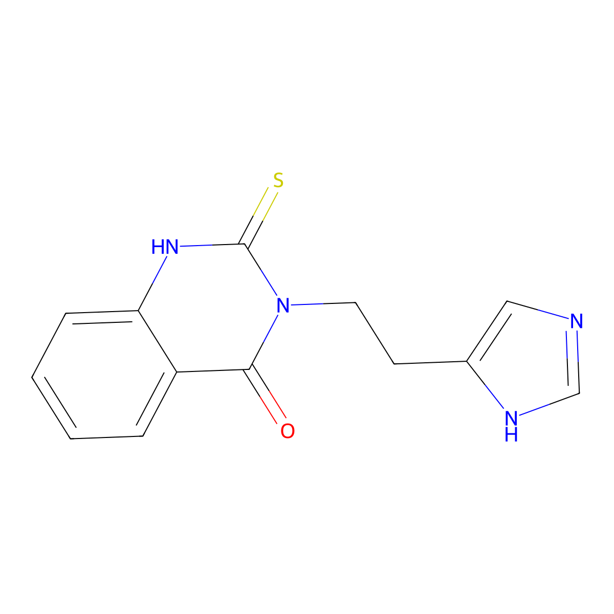 3-[2-(1H-imidazol-5-yl)ethyl]-2-sulfanylidene-1H-quinazolin-4-one molecular structure, CAS 422526-37-2