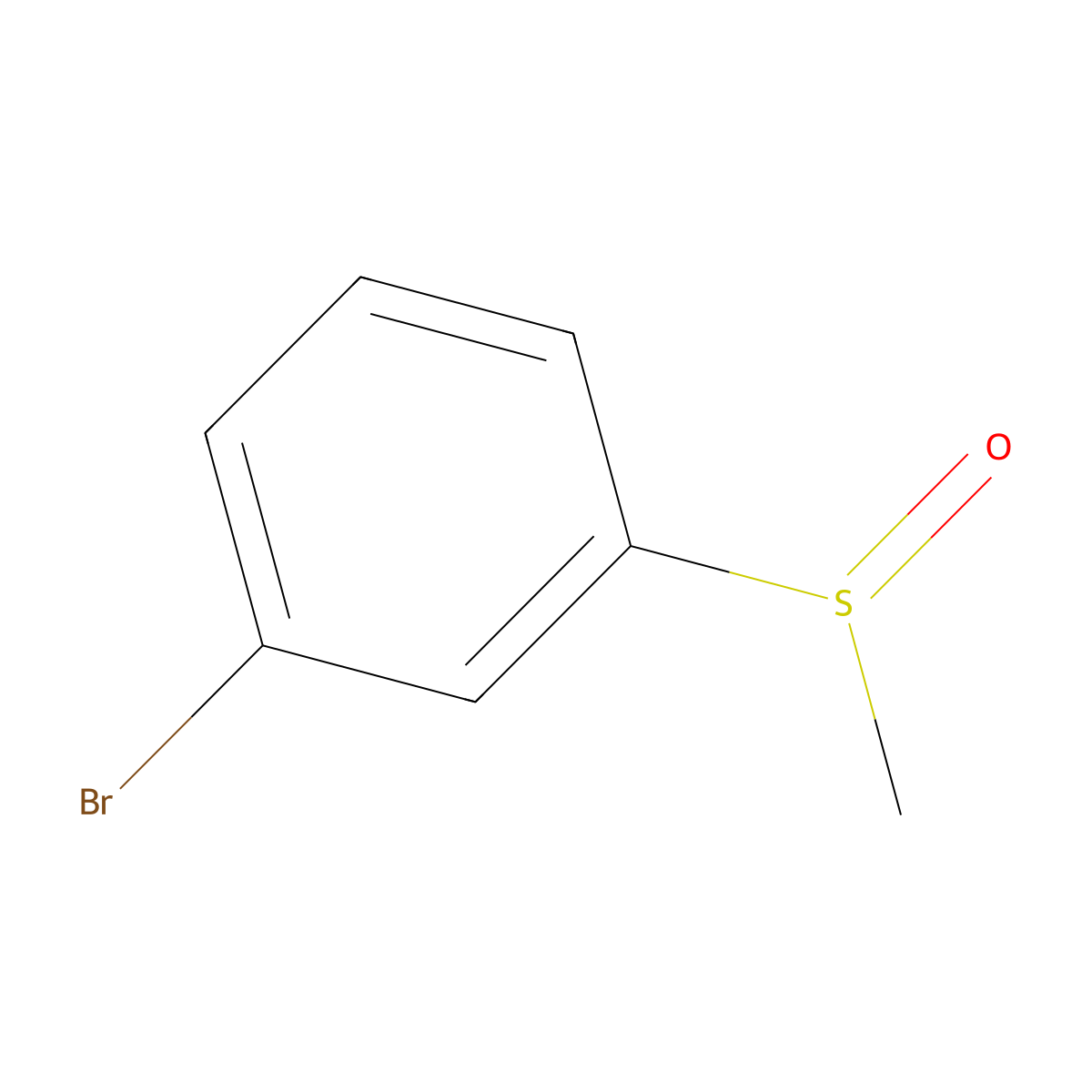 (S)-1-Bromo-3-(methylsulfinyl)benzene molecular structure, CAS 422551-36-8
