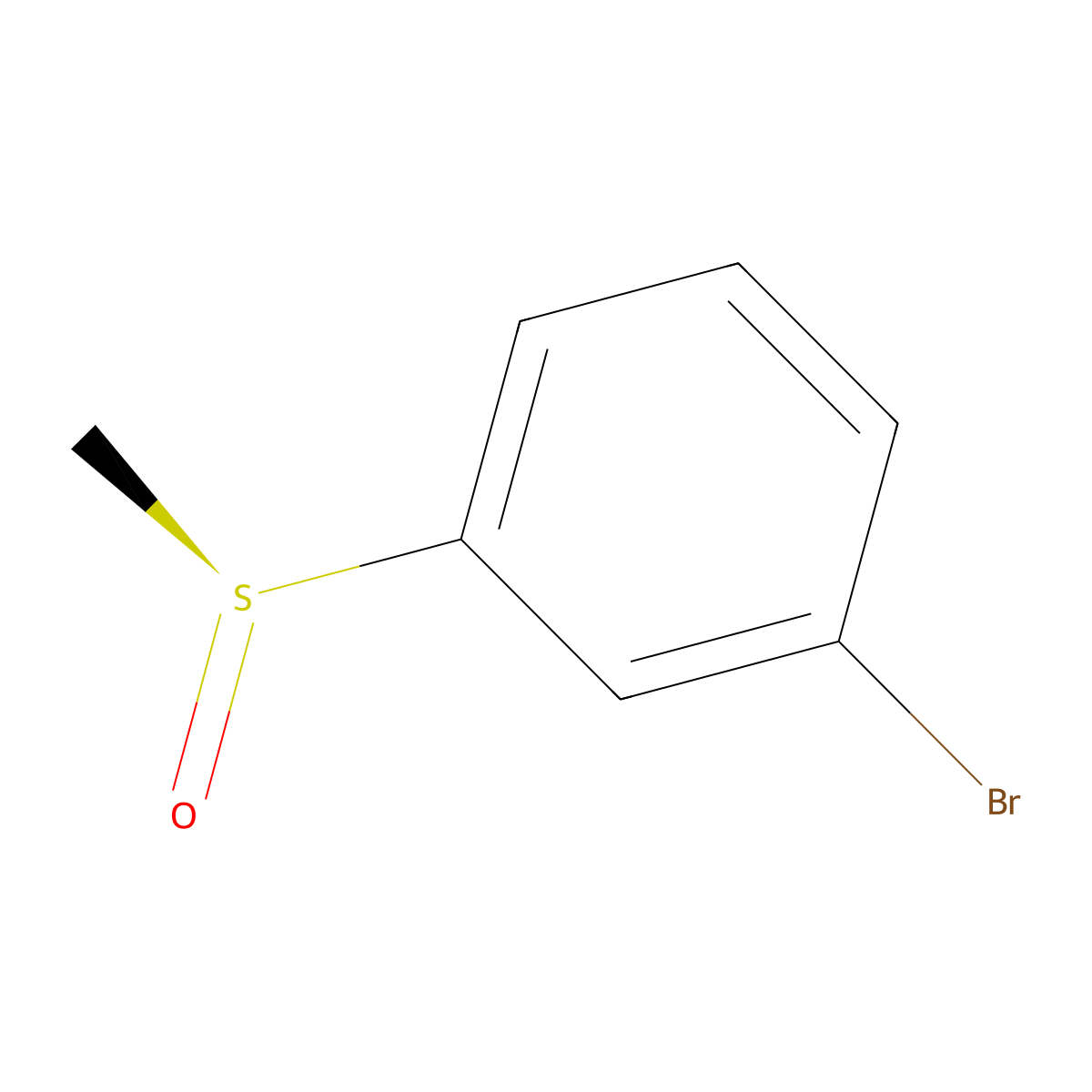 (S)-1-Bromo-3-(methylsulfinyl)benzene molecular structure, CAS 422551-36-8