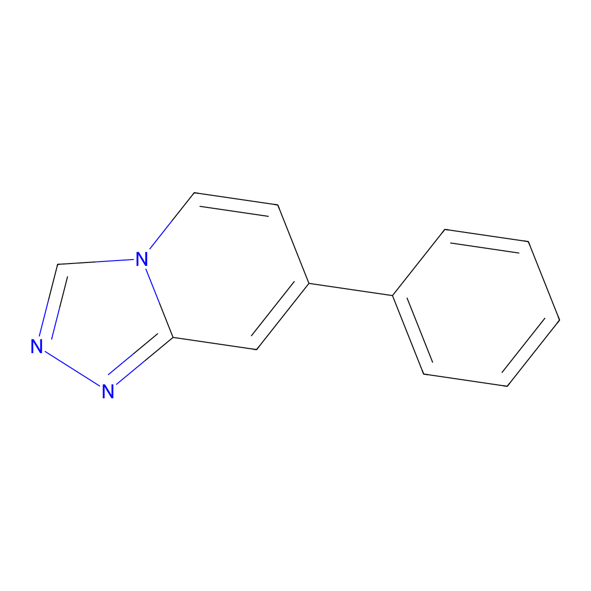 7-Phenyl-[1,2,4]triazolo[4,3-a]pyridine molecular structure, CAS 42260-20-8