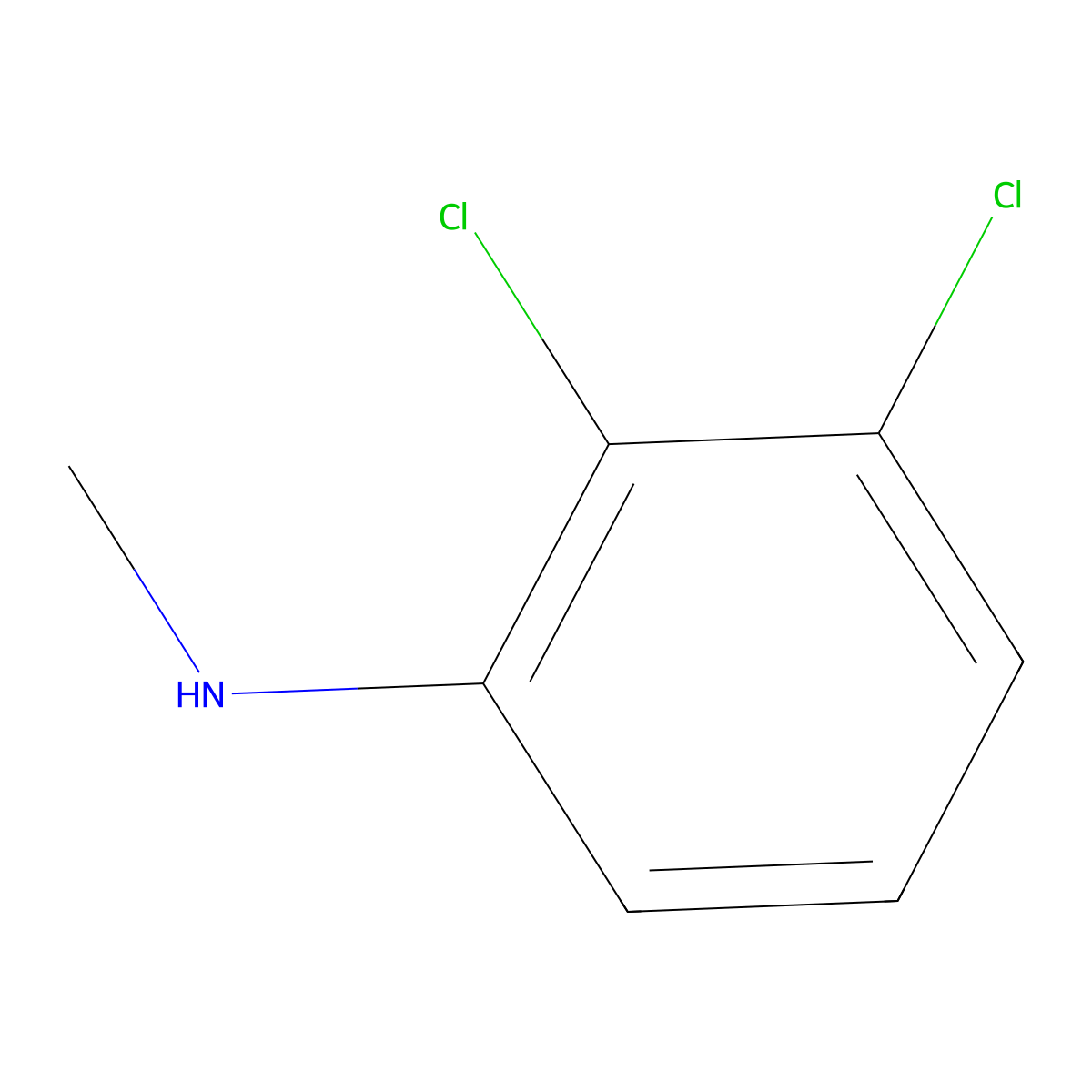 N-(2,3-dichlorophenyl)-N-methylamine molecular structure, CAS 42265-79-2