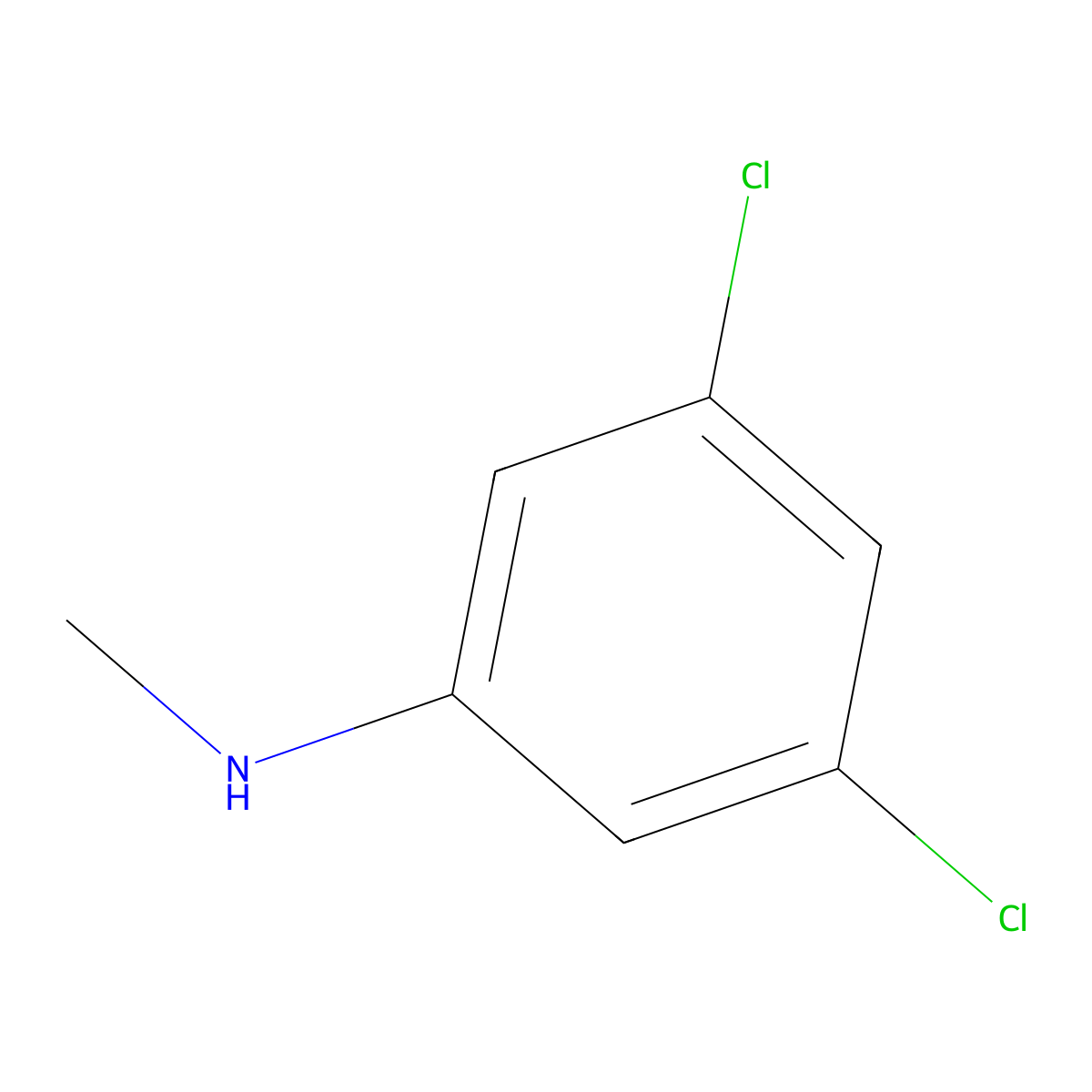 3,5-Dichloro-N-methylaniline molecular structure, CAS 42266-03-5