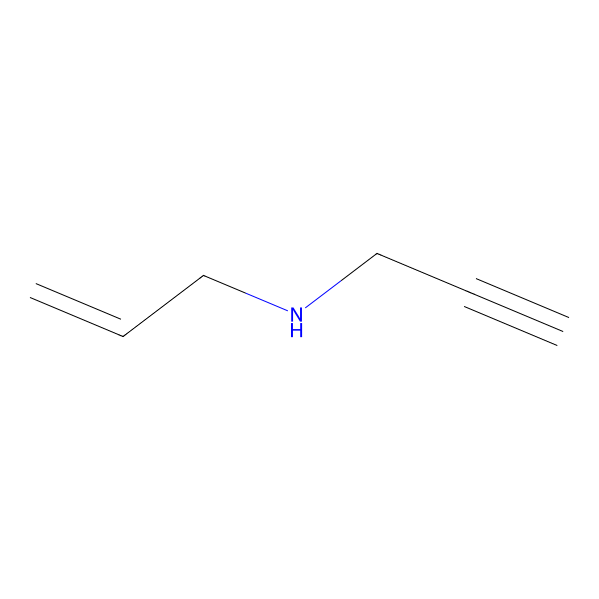 n-Prop-2-yn-1-ylprop-2-en-1-amine molecular structure, CAS 42268-68-8