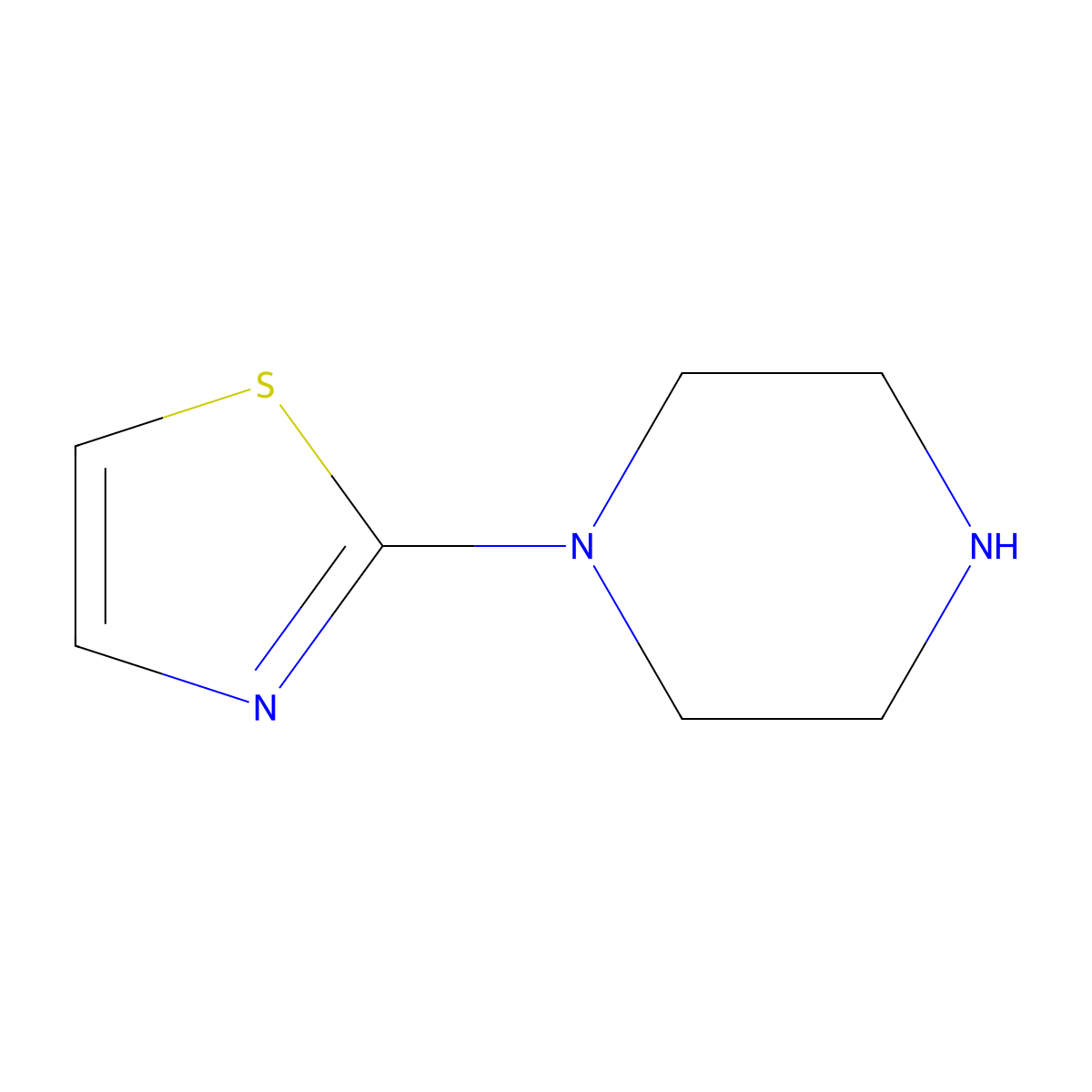 1-(Thiazol-2-yl)piperazine molecular structure, CAS 42270-37-1