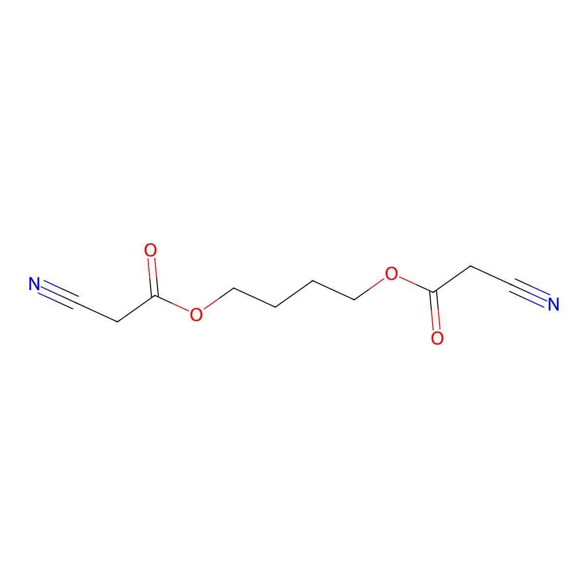 1,4-Butanediyl bis(cyanoacetate) molecular structure, CAS 42270-85-9