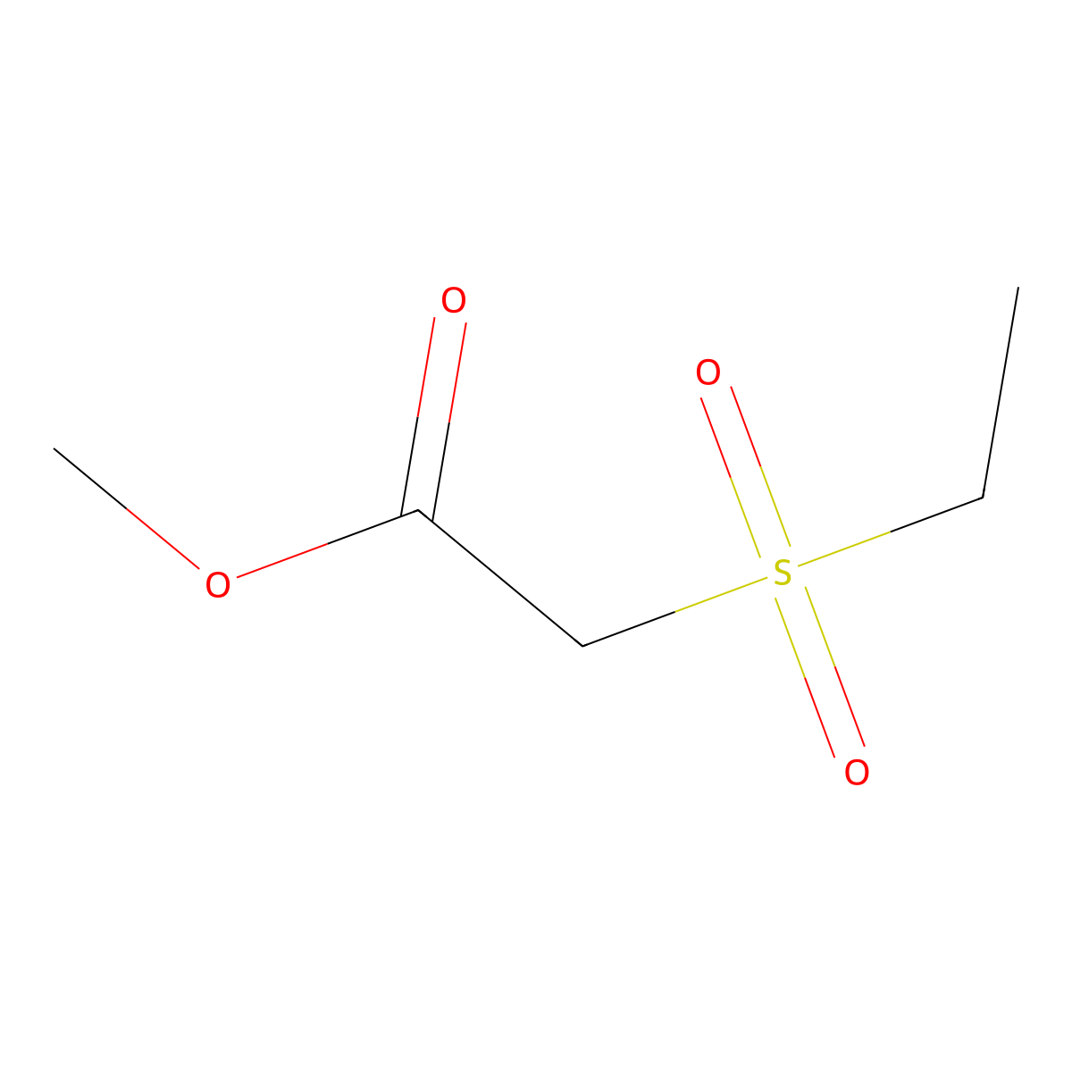 Methyl (ethanesulfonyl)acetate molecular structure, CAS 42271-27-2