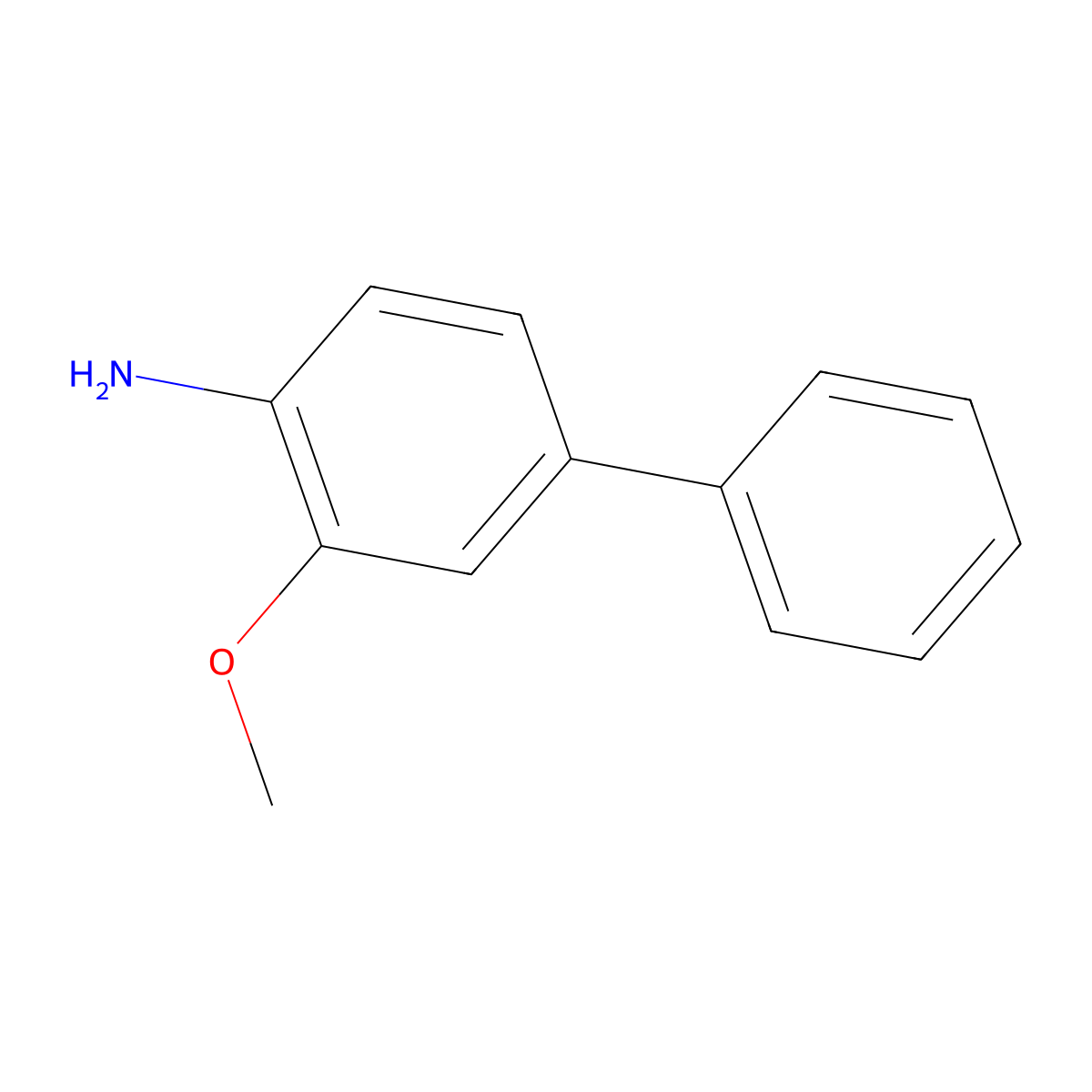 2-Methoxy-4-phenylaniline molecular structure, CAS 42271-43-2