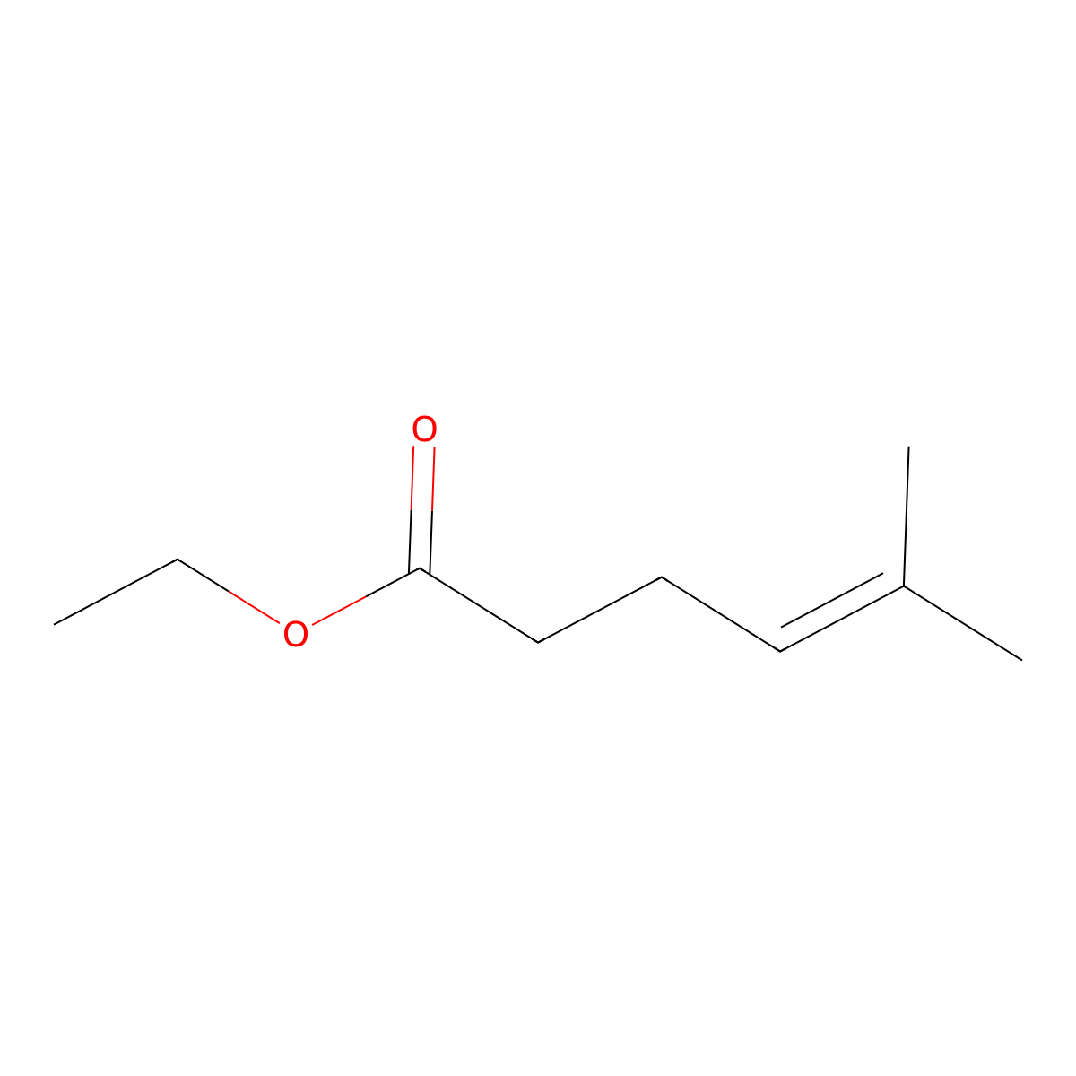 Ethyl 5-methylhex-4-enoate molecular structure, CAS 42272-93-5