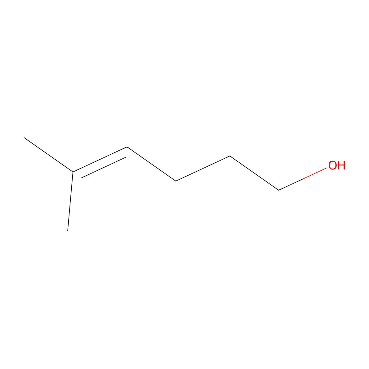 5-Methyl-hex-4-en-1-ol molecular structure, CAS 42272-94-6