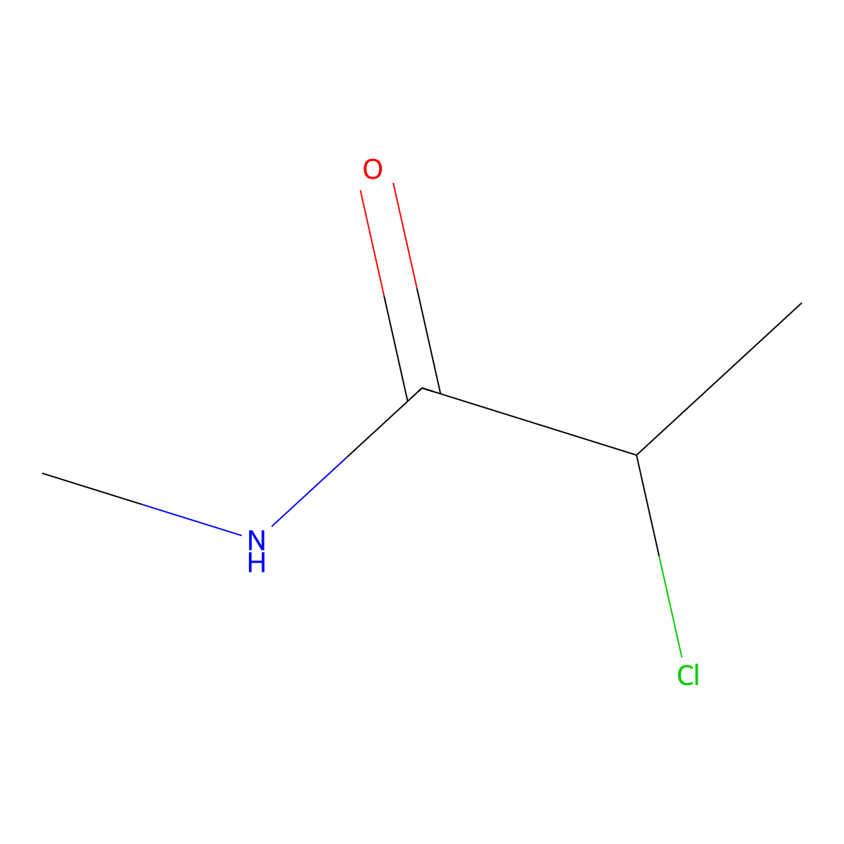 2-Chloro-N-methylpropanamide molecular structure, CAS 42275-47-8