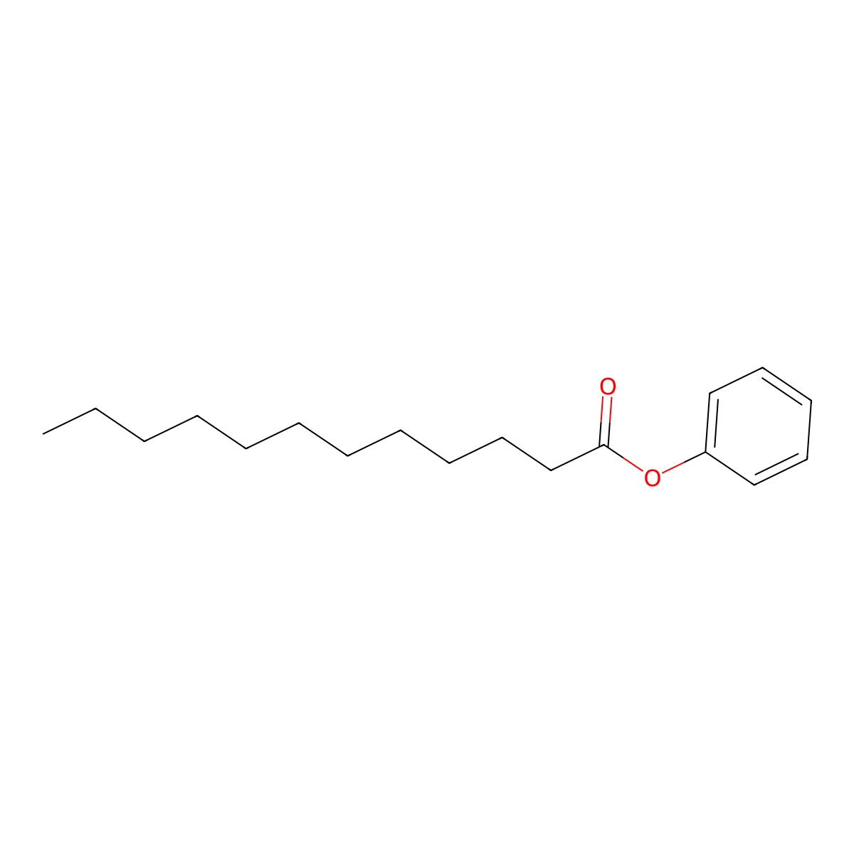 Phenyl laurate molecular structure, CAS 4228-00-6