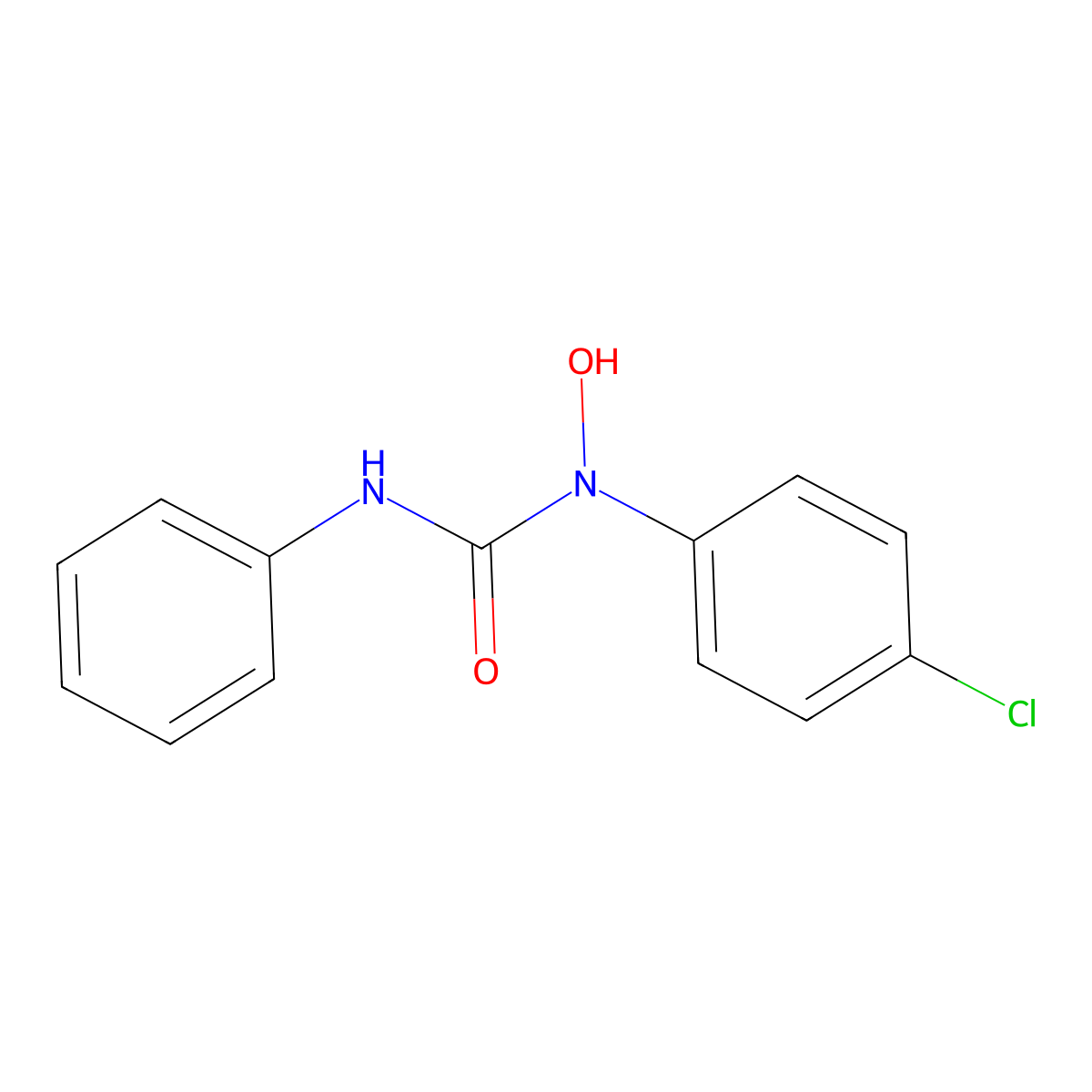 1-(4-Chlorophenyl)-1-hydroxy-3-phenylurea molecular structure, CAS 42284-29-7