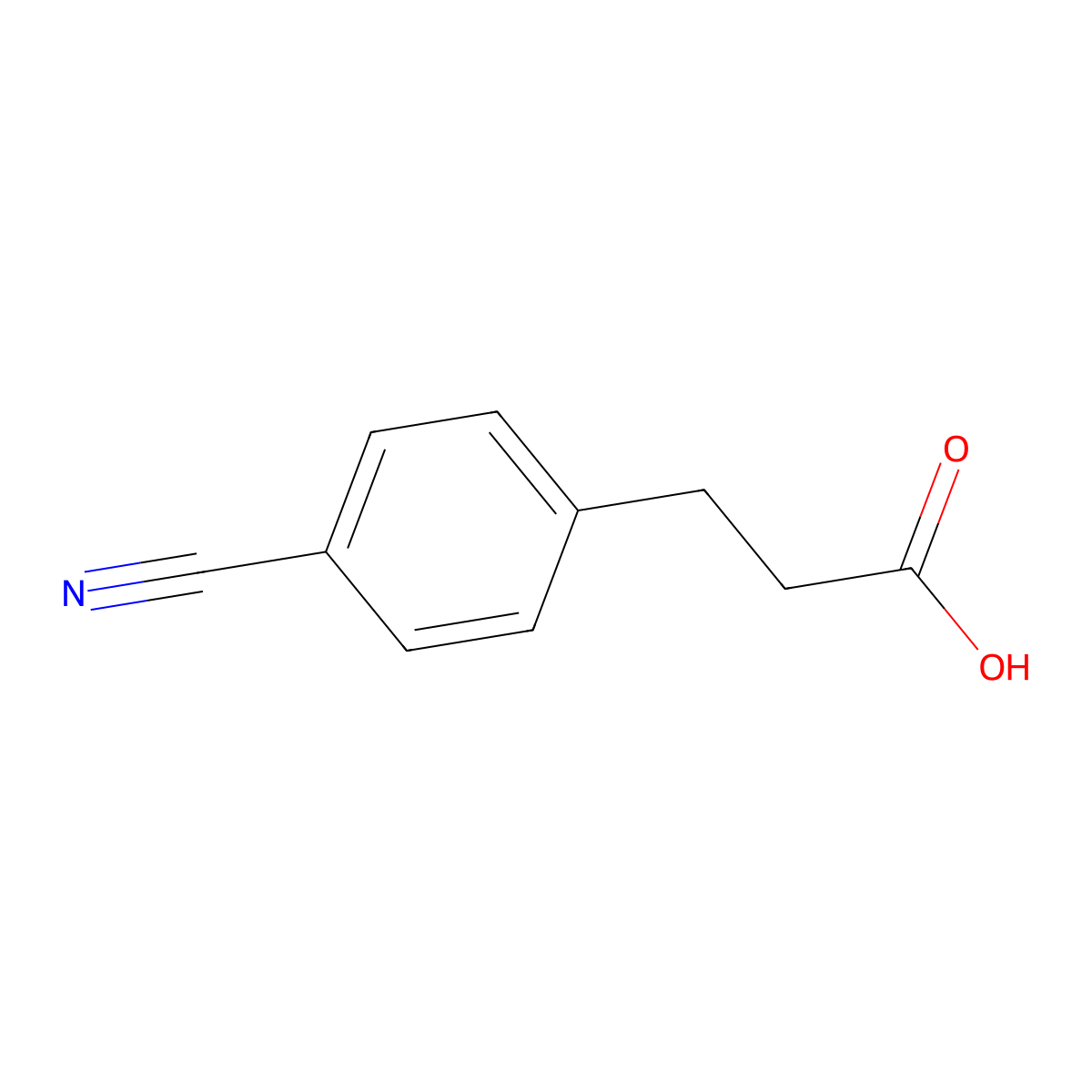 3-(4-Cyanophenyl)-propionic acid molecular structure, CAS 42287-94-5