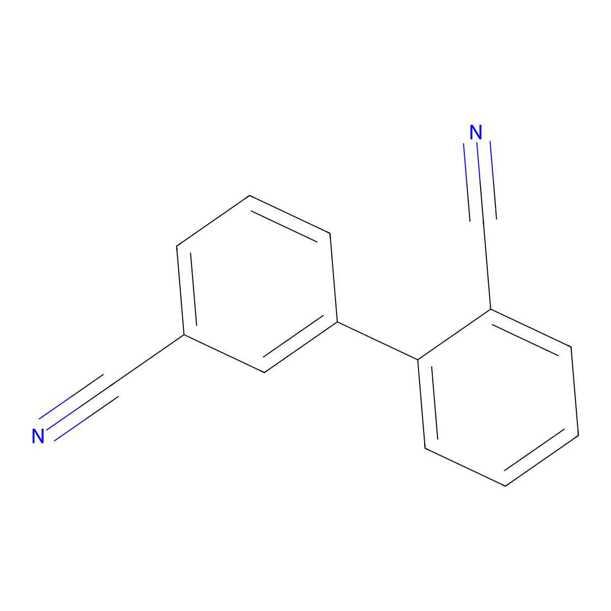 2,3'-Dicyanobiphenyl molecular structure, CAS 42289-51-0