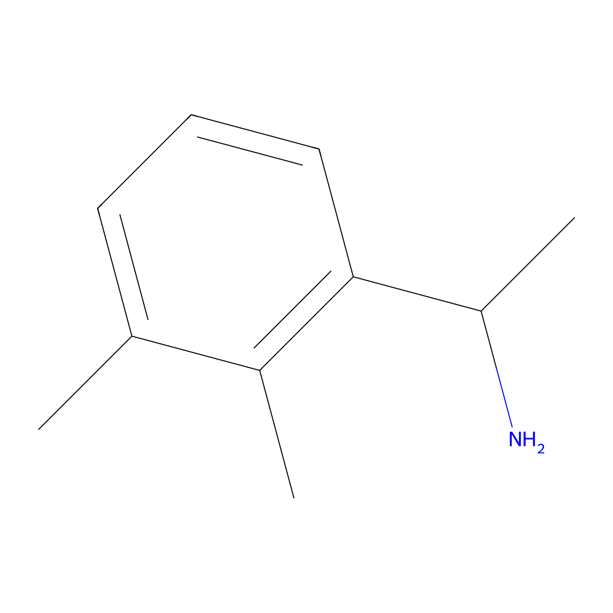 1-(2,3-Dimethylphenyl)ethan-1-amine molecular structure, CAS 42291-01-0