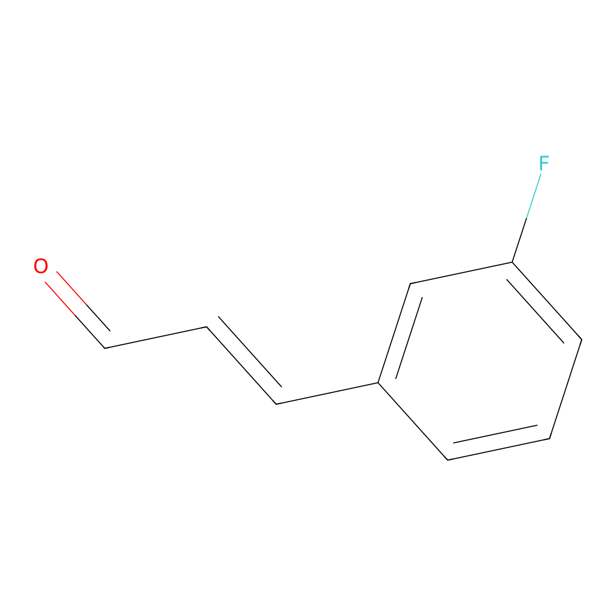 3-(3-Fluorophenyl)prop-2-enal molecular structure, CAS 42291-83-8