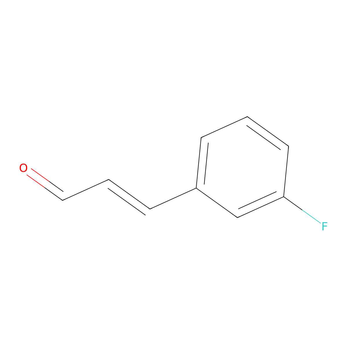 3-(3-Fluorophenyl)prop-2-enal molecular structure, CAS 42291-83-8