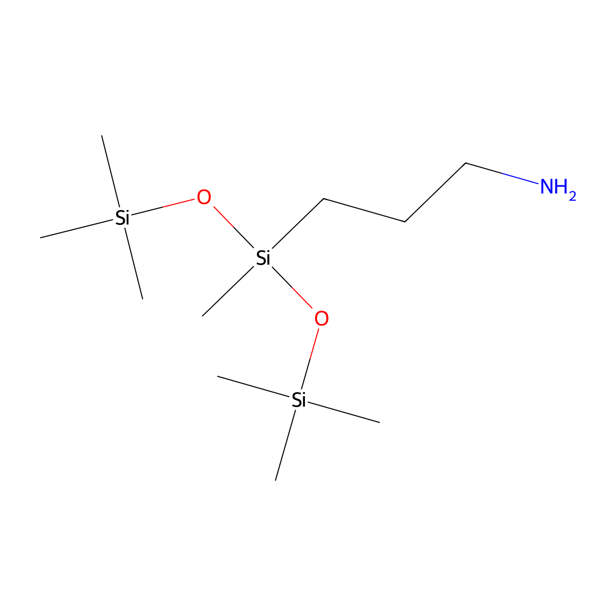 3-Aminopropylmethylbis(trimethylsiloxy)silane molecular structure, CAS 42292-18-2