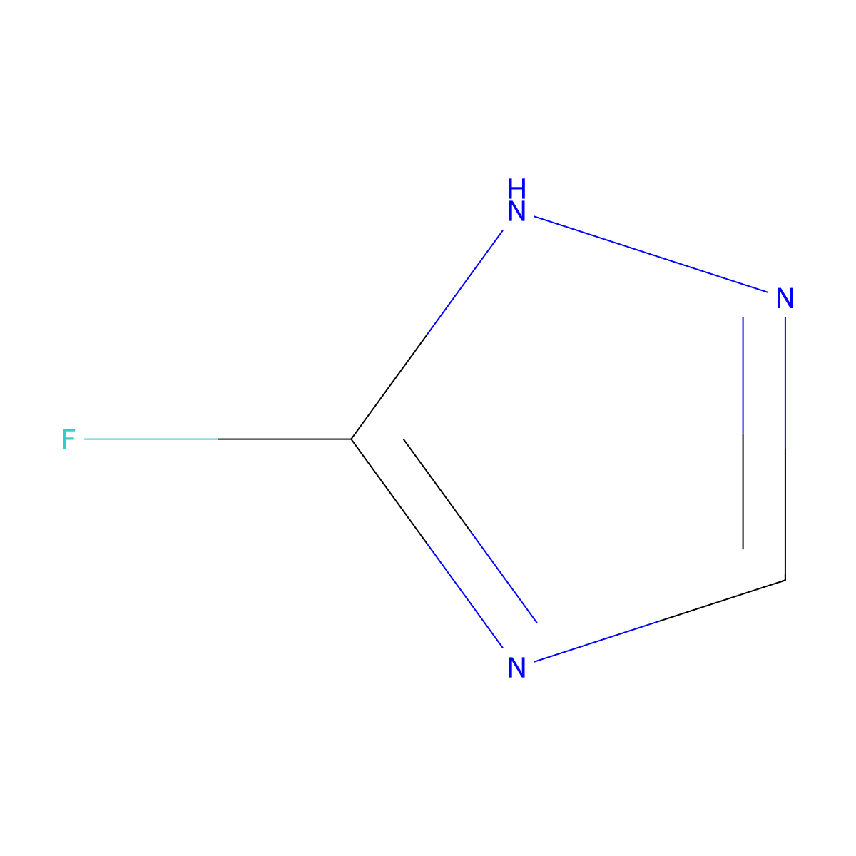 5-fluoro-1H-1,2,4-triazole molecular structure, CAS 42297-29-0