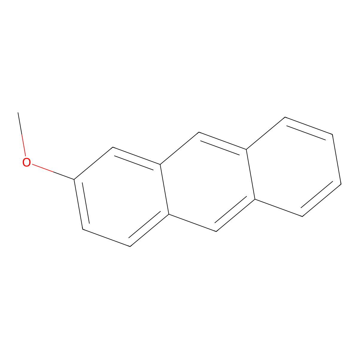2-Methoxyanthracene molecular structure, CAS 42298-28-2