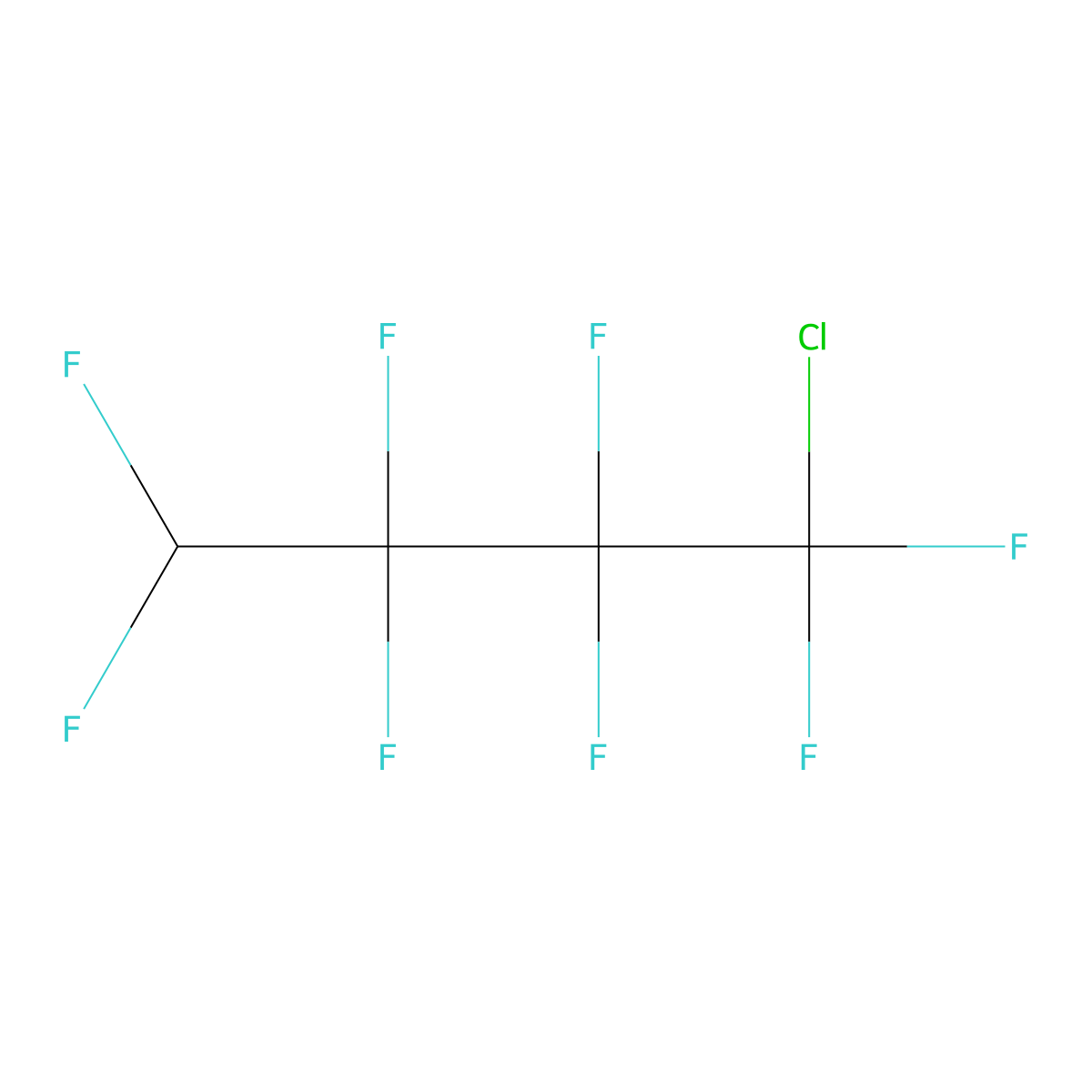 Butane, 1-chloro-1,1,2,2,3,3,4,4-octafluoro- molecular structure, CAS 423-31-4