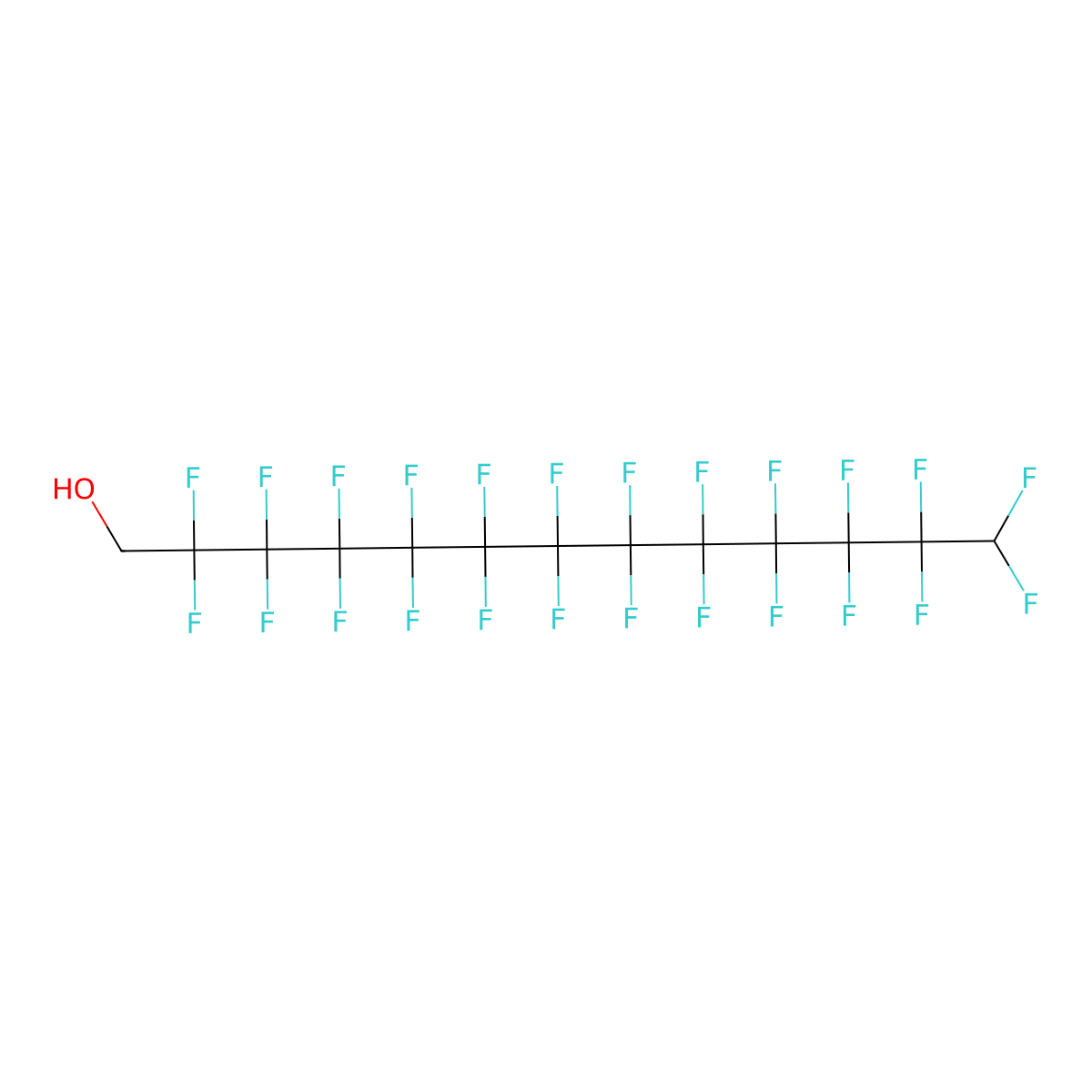 1H,1H,13H-Perfluorotridecan-1-ol molecular structure, CAS 423-72-3