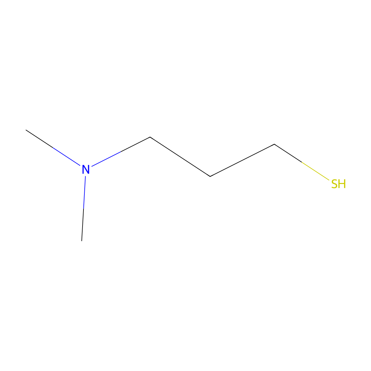3-(Dimethylamino)-1-propanethiol molecular structure, CAS 42302-17-0