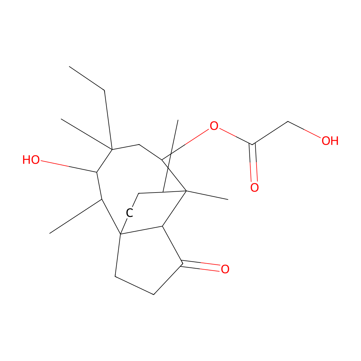 Dihydropleuromutilin molecular structure, CAS 42302-24-9