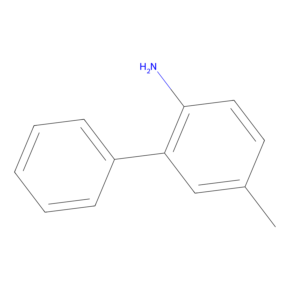 4-Methyl-2-phenylaniline molecular structure, CAS 42308-28-1