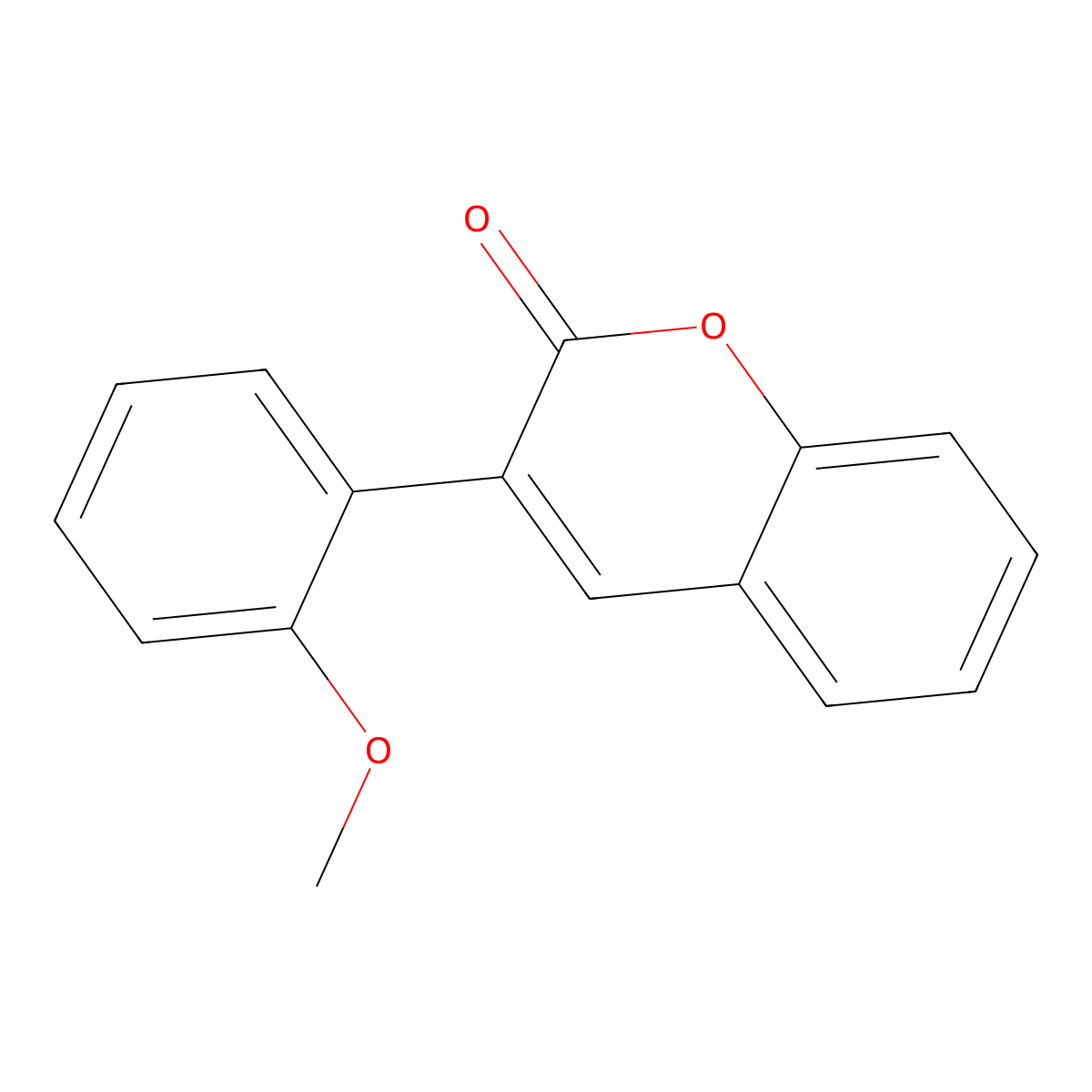 3-(2-methoxyphenyl)-2H-chromen-2-one molecular structure, CAS 42308-47-4