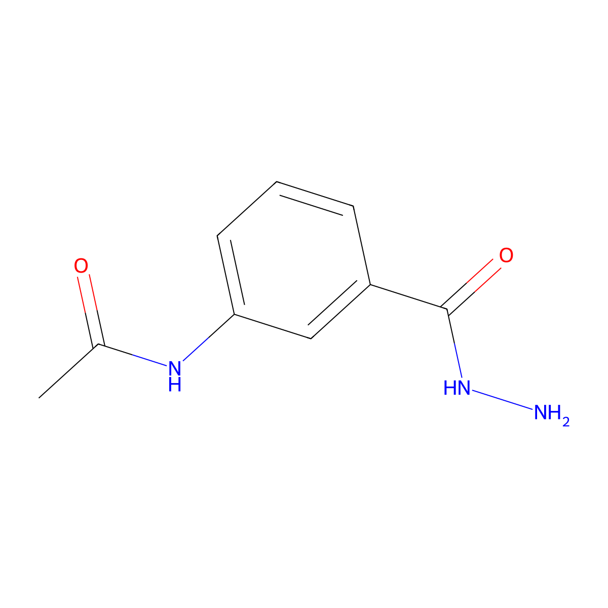 N-(3-(Hydrazinecarbonyl)phenyl)acetamide molecular structure, CAS 42308-91-8