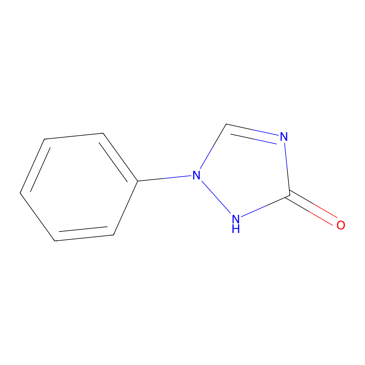 1-Phenyl-3-hydroxy-1,2,4-triazole molecular structure, CAS 4231-68-9
