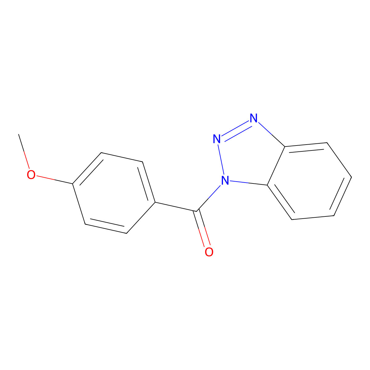 1-(4-Methoxybenzoyl)-1H-benzotriazole molecular structure, CAS 4231-69-0