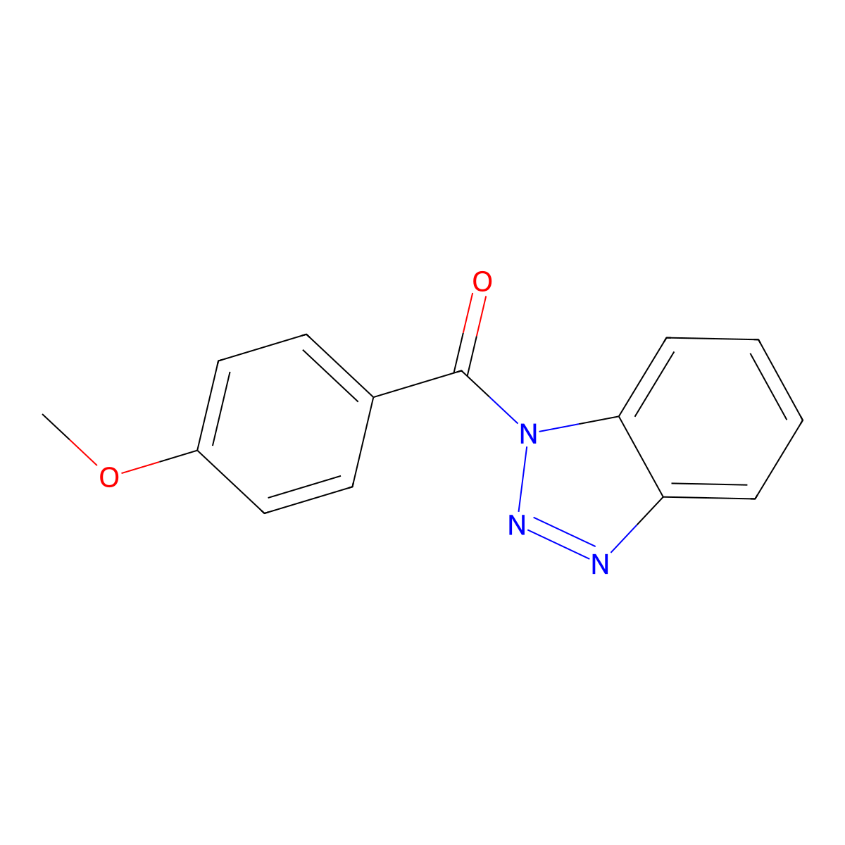 1-(4-Methoxybenzoyl)-1H-benzotriazole molecular structure, CAS 4231-69-0