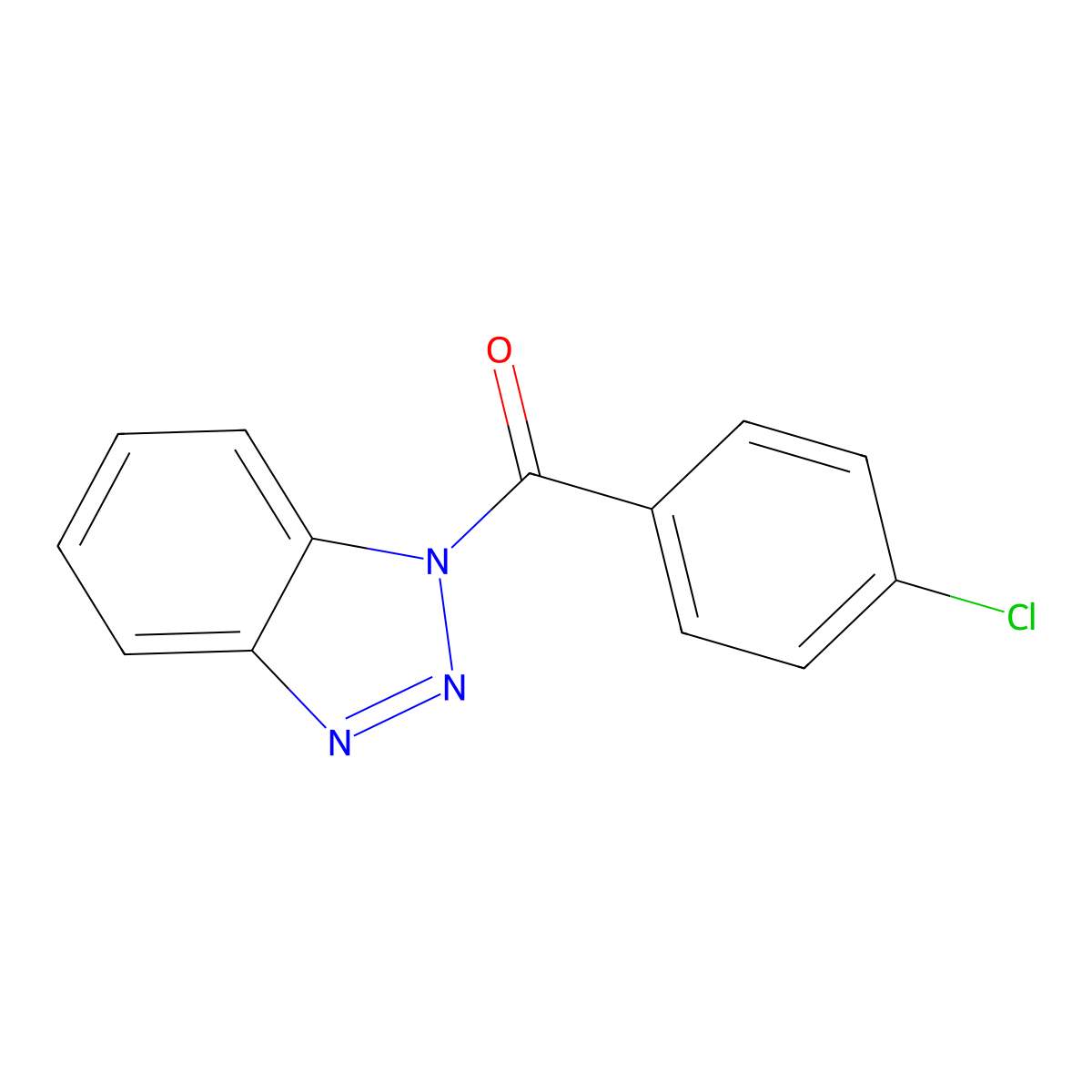 1-(4-Chlorobenzoyl)-1H-benzotriazole molecular structure, CAS 4231-70-3