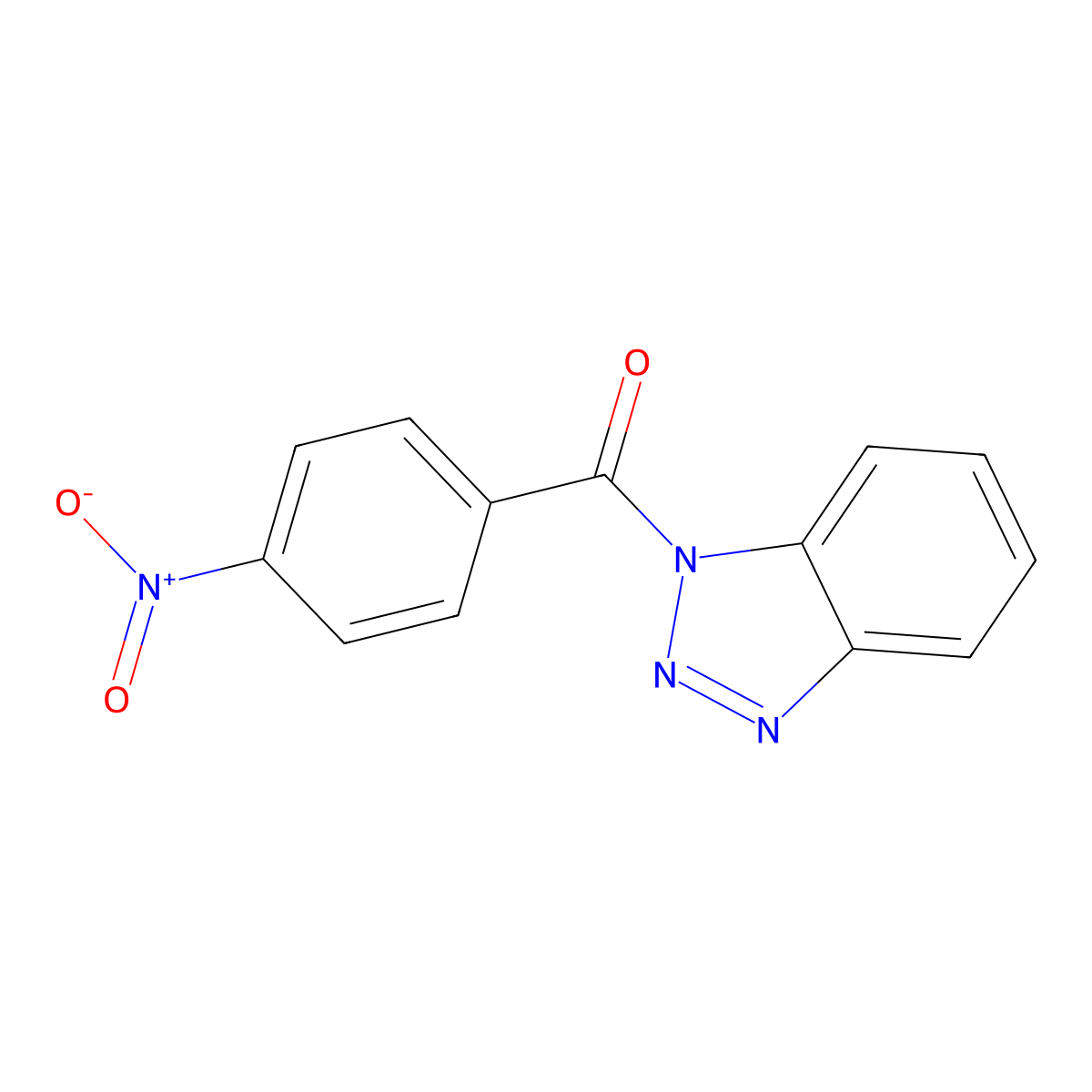 1-(4-Nitrobenzoyl)-1H-benzotriazole molecular structure, CAS 4231-71-4