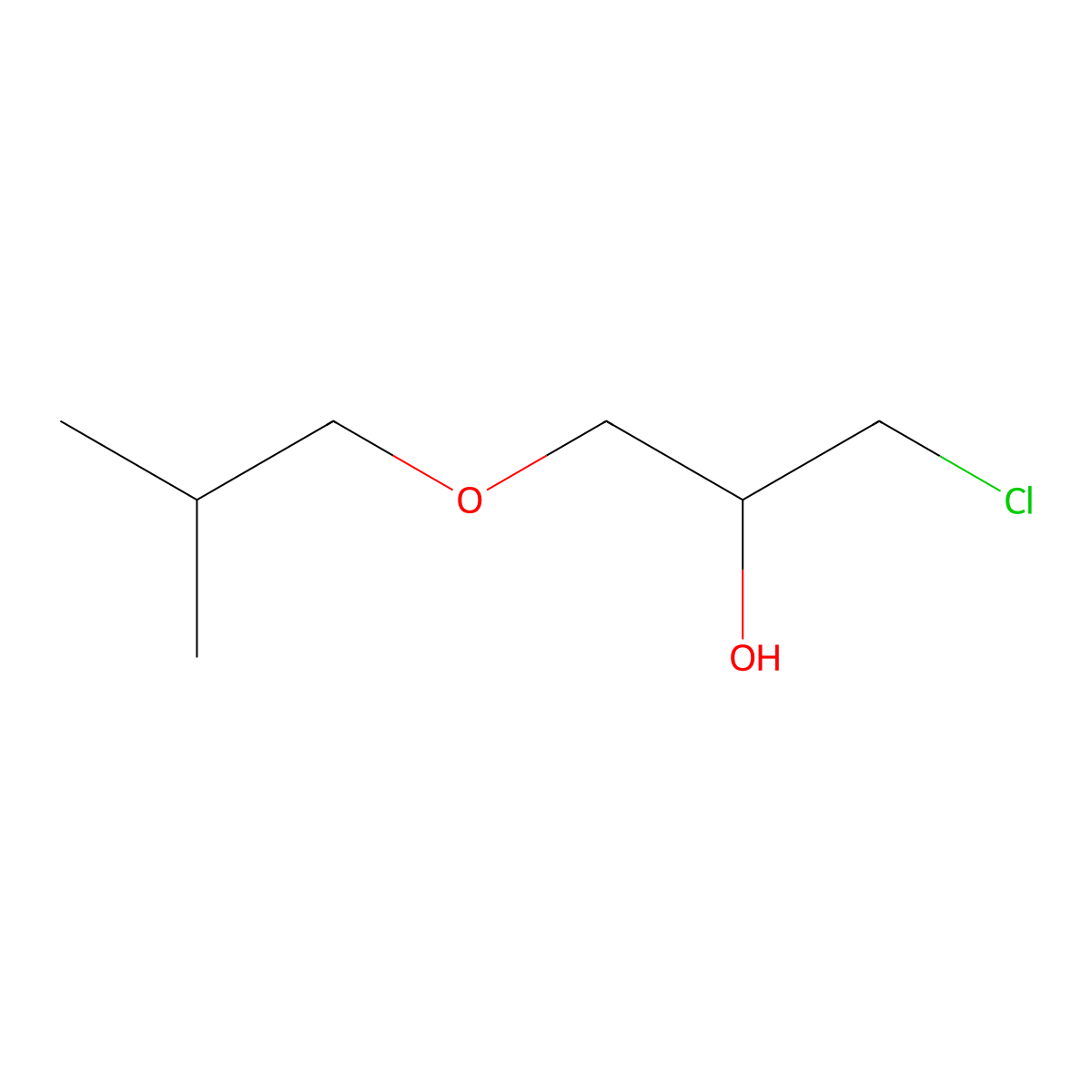 1-Chloro-3-(2-methylpropoxy)propan-2-ol molecular structure, CAS 42314-08-9