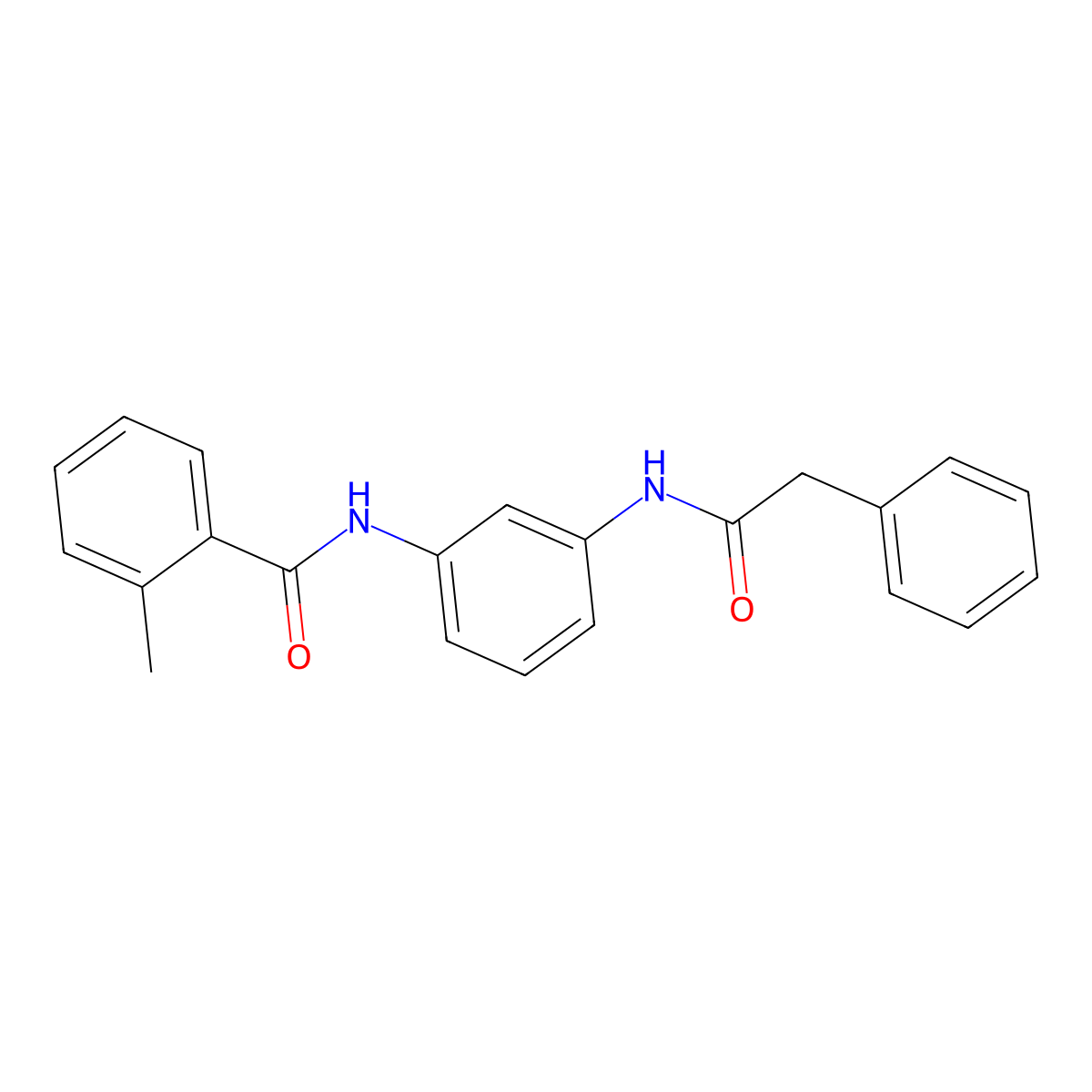 2-methyl-N-{3-[(phenylacetyl)amino]phenyl}benzamide molecular structure, CAS 423146-98-9