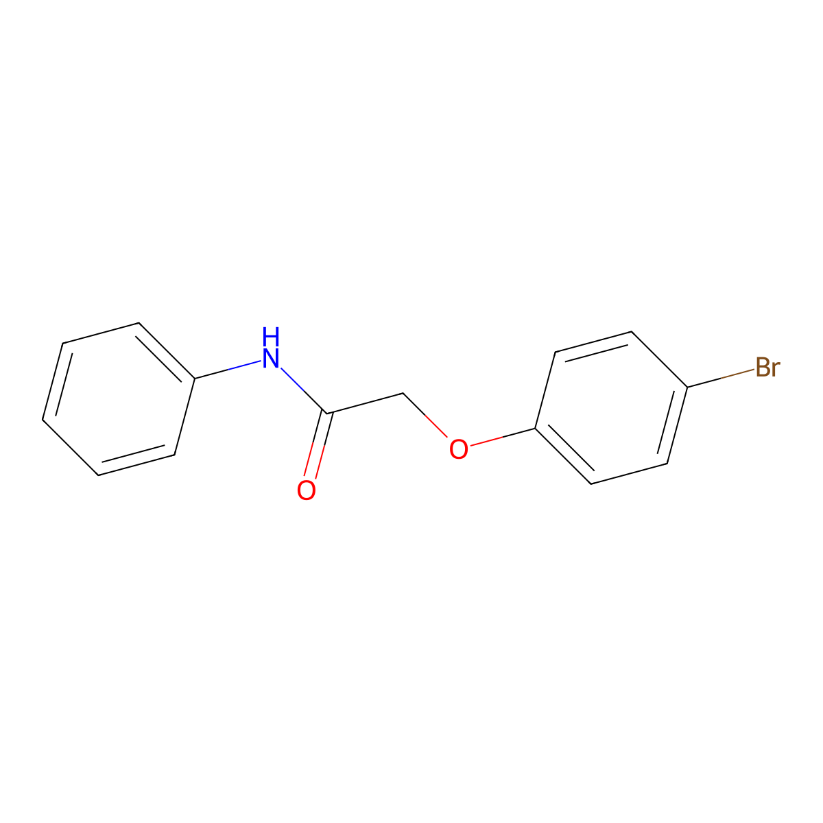 2-(4-bromophenoxy)-N-phenylacetamide molecular structure, CAS 423147-64-2
