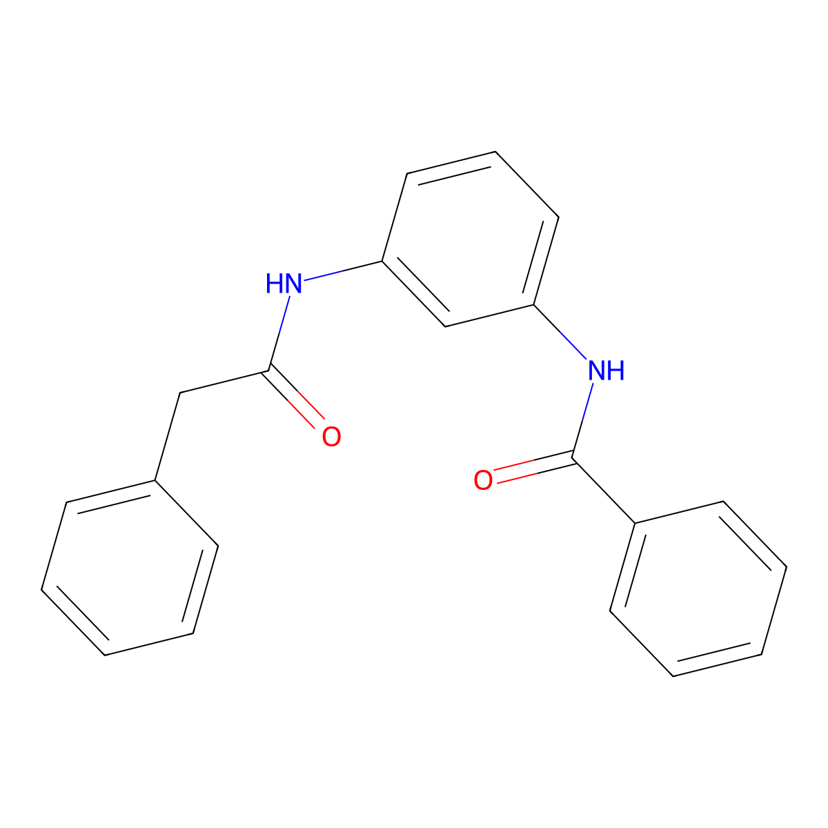 N-[3-(Benzoylamino)phenyl]benzeneacetamide molecular structure, CAS 423150-57-6