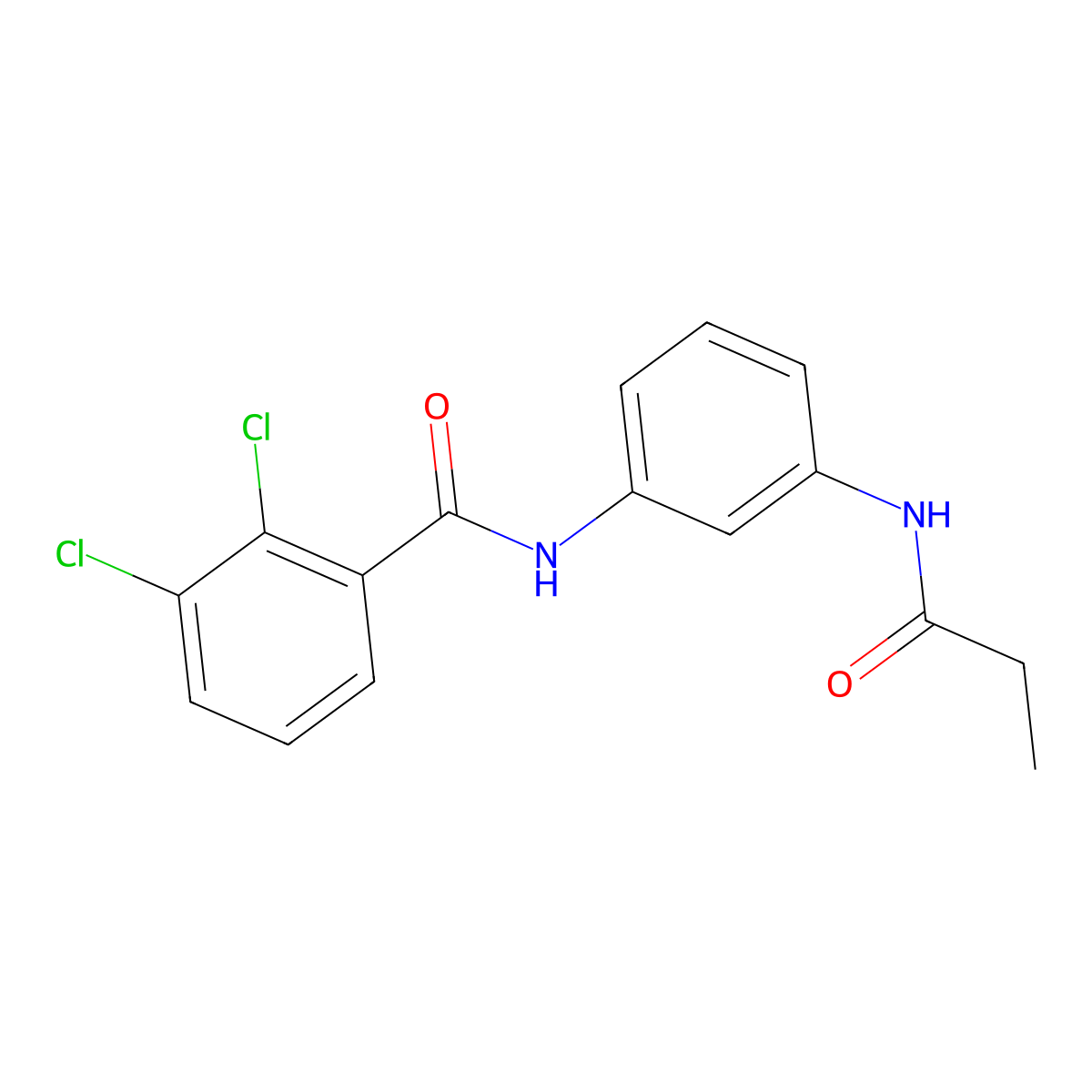 2,3-dichloro-N-[3-(propanoylamino)phenyl]benzamide molecular structure, CAS 423151-46-6