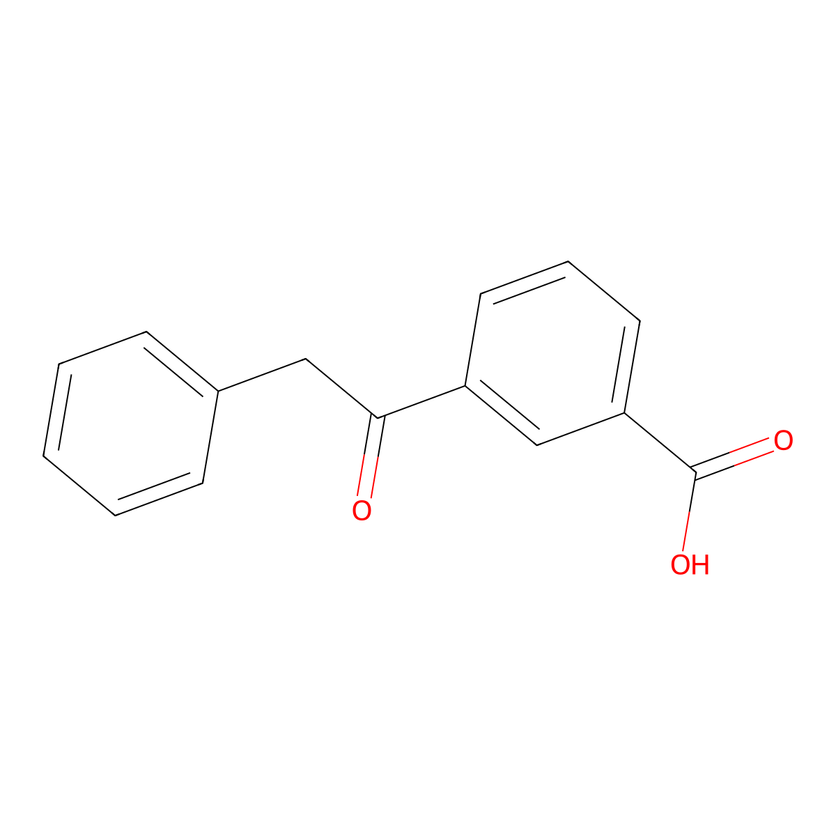 3-(1-Oxo-2-phenylethyl)benzoic acid molecular structure, CAS 423151-69-3