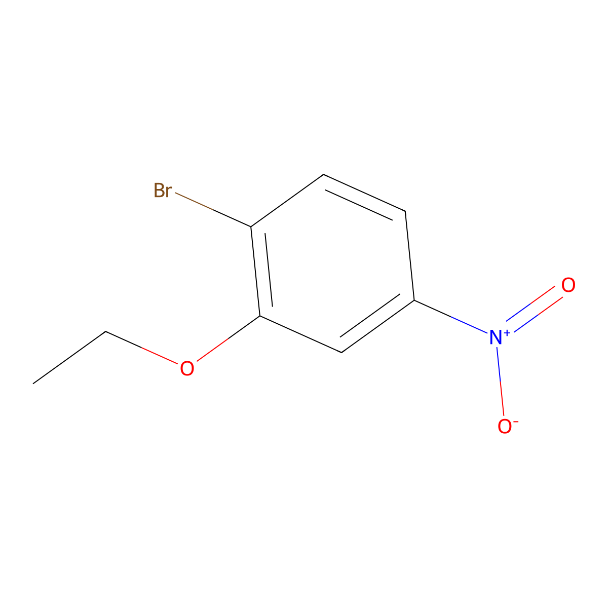 1-Bromo-2-ethoxy-4-nitrobenzene molecular structure, CAS 423165-33-7