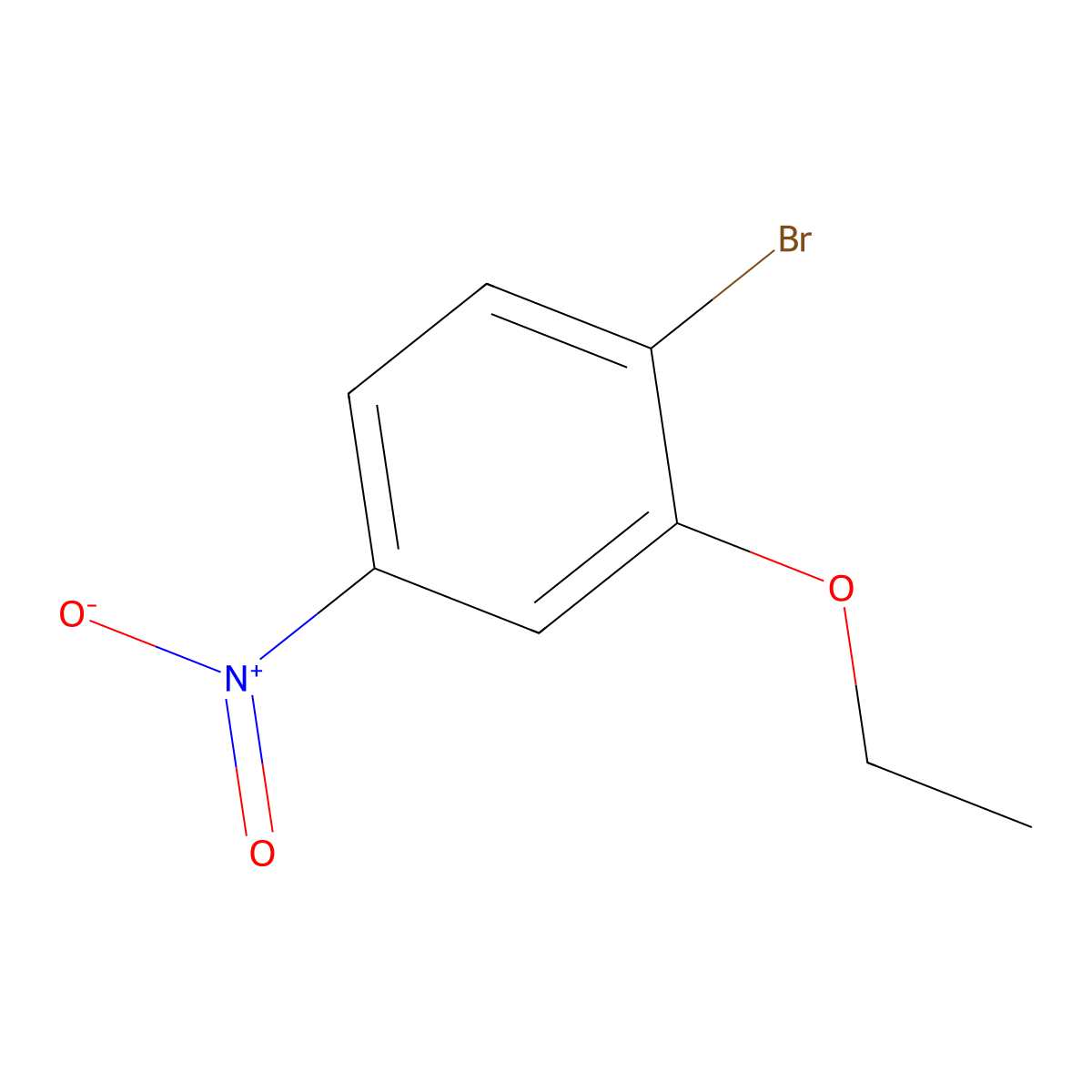 1-Bromo-2-ethoxy-4-nitrobenzene molecular structure, CAS 423165-33-7