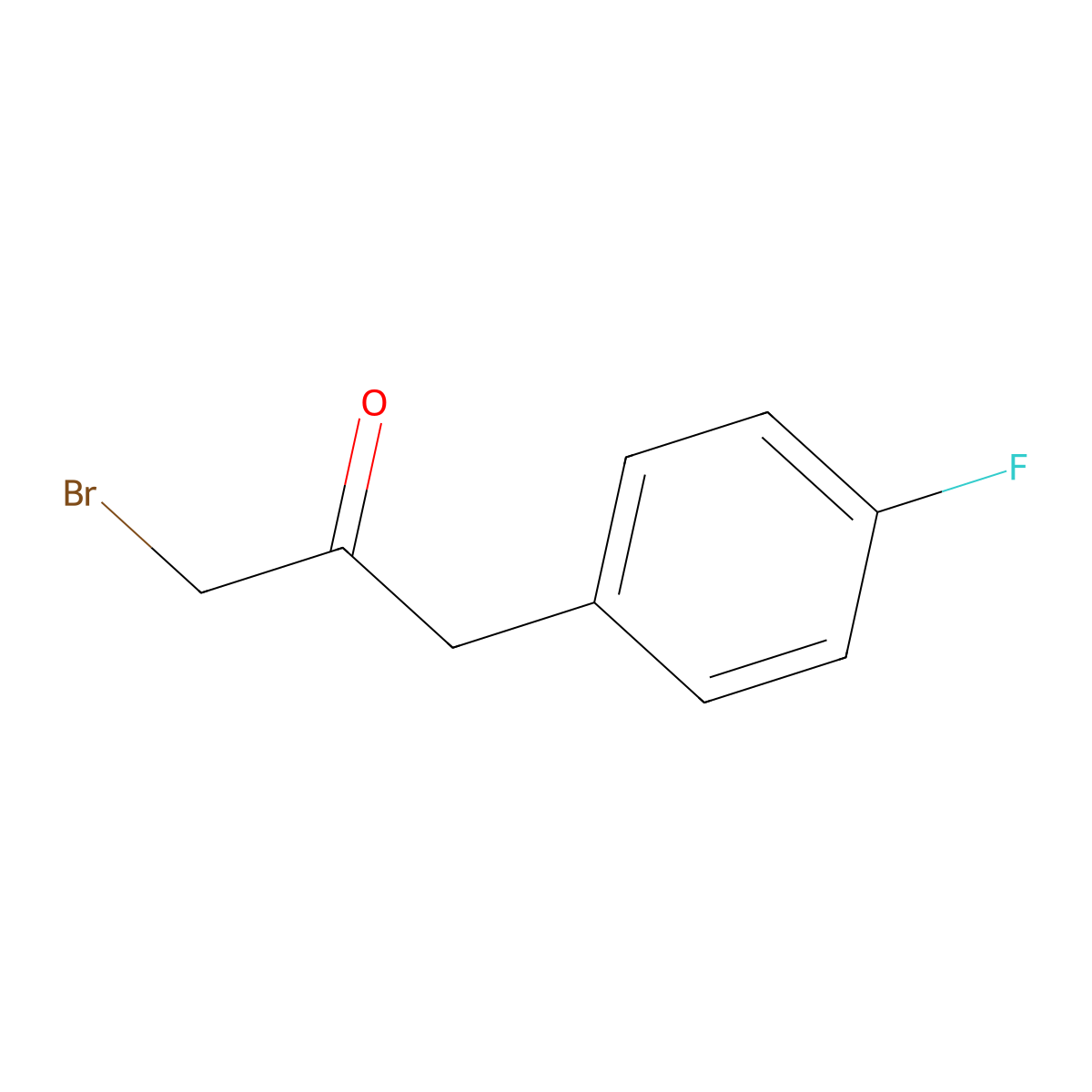 1-Bromo-3-(4-fluorophenyl)propan-2-one molecular structure, CAS 423184-29-6