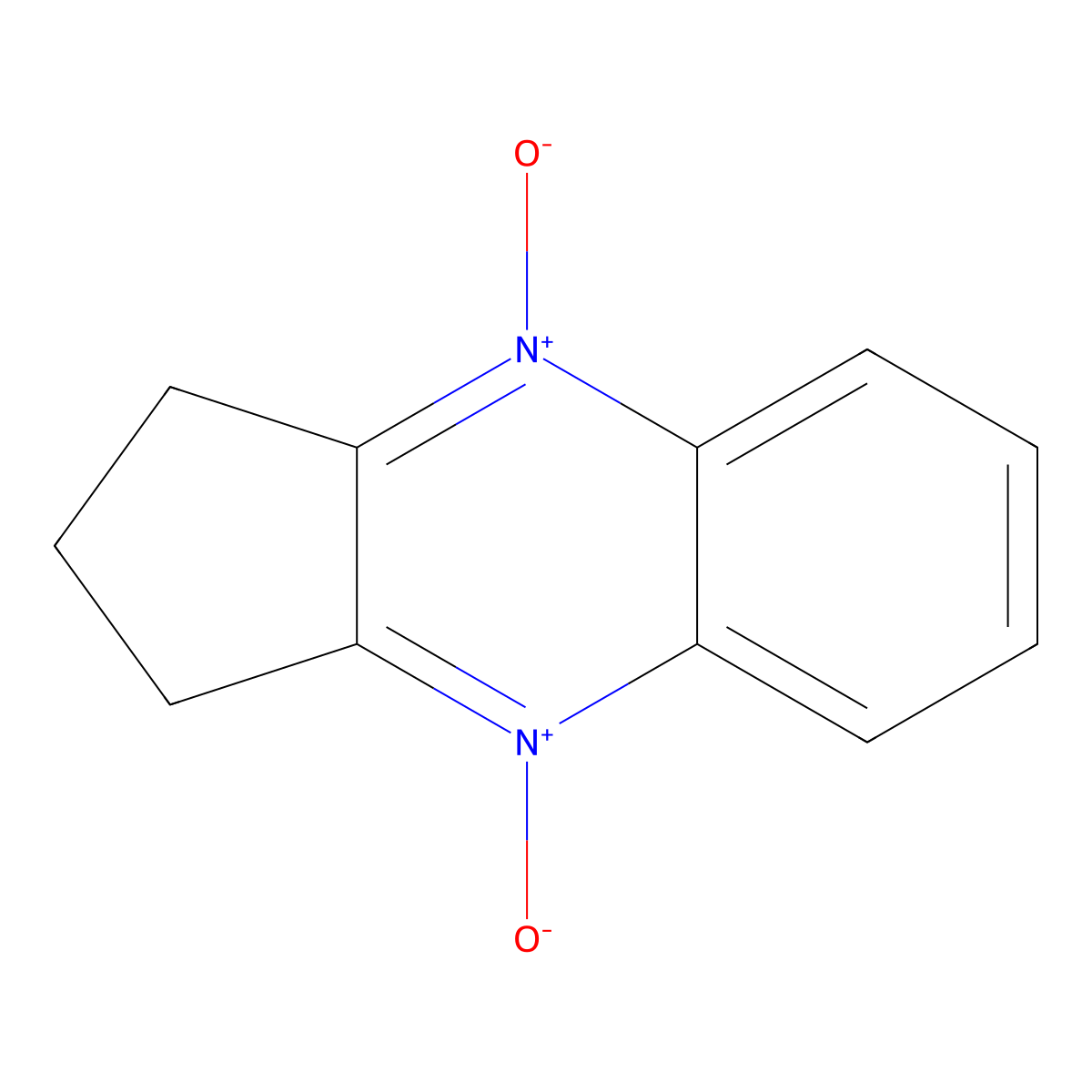 1H-Cyclopenta[b]quinoxaline, 2,3-dihydro-, 4,9-dioxide molecular structure, CAS 4232-53-5