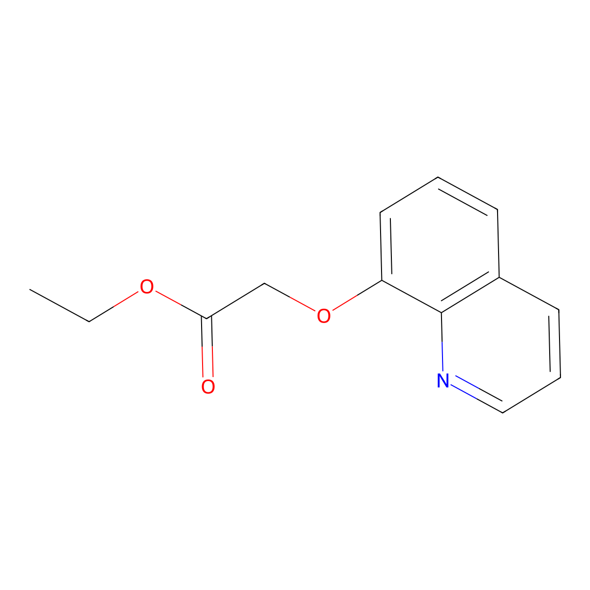 Ethyl (quinolin-8-yloxy)acetate molecular structure, CAS 42322-30-5