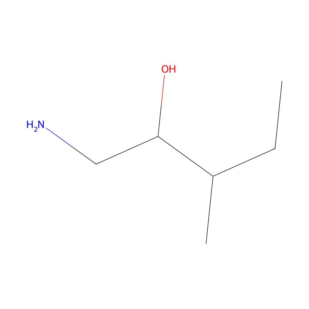1-Amino-3-methylpentan-2-ol molecular structure, CAS 42328-55-2