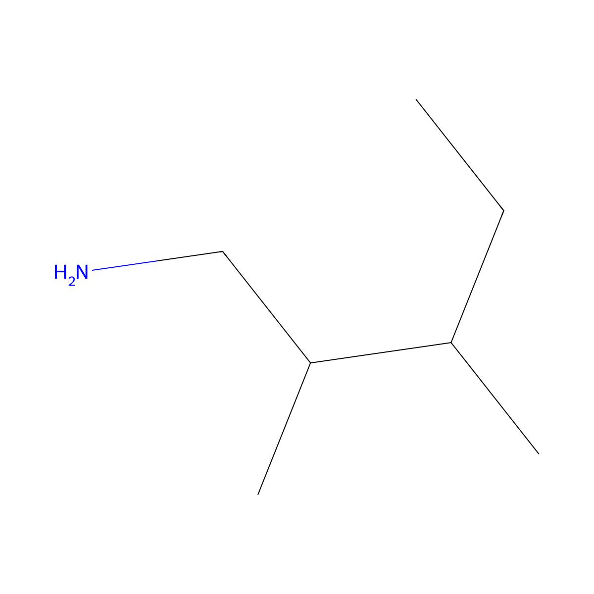2,3-Dimethylpentan-1-amine molecular structure, CAS 42328-67-6